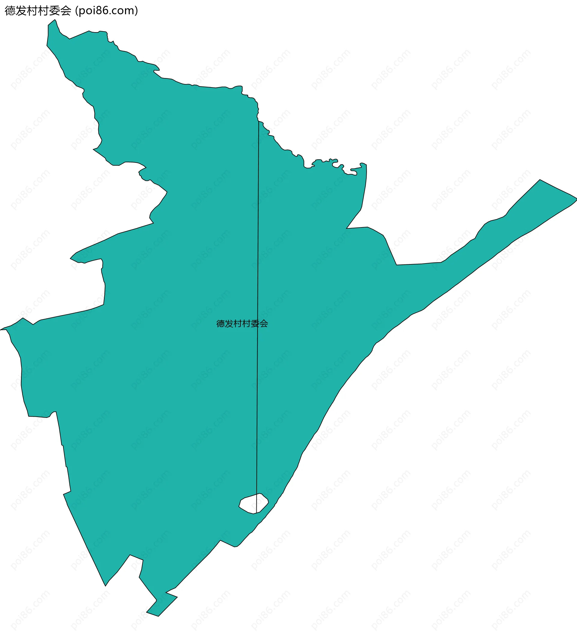 德发村村委会边界地图