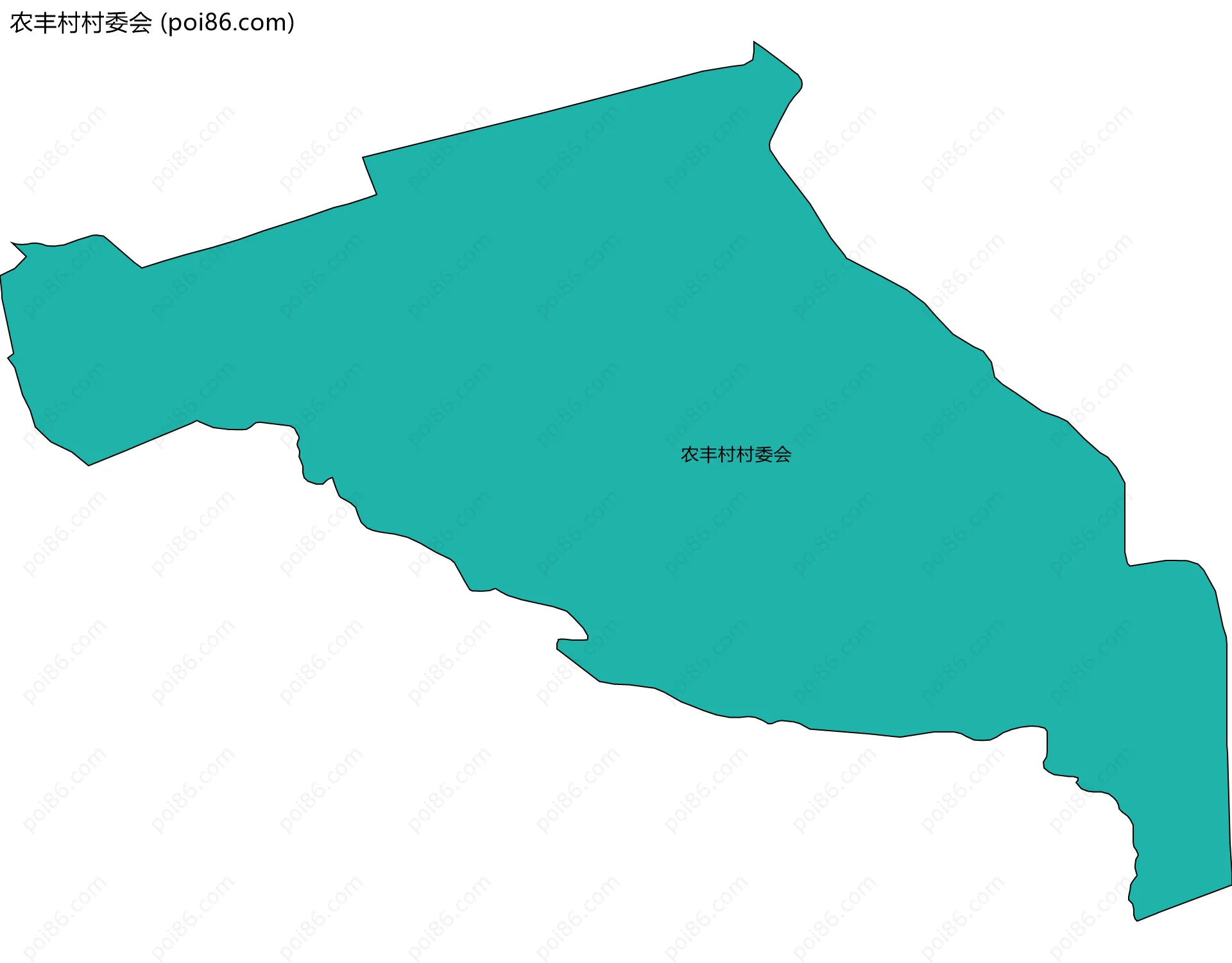 农丰村村委会边界地图