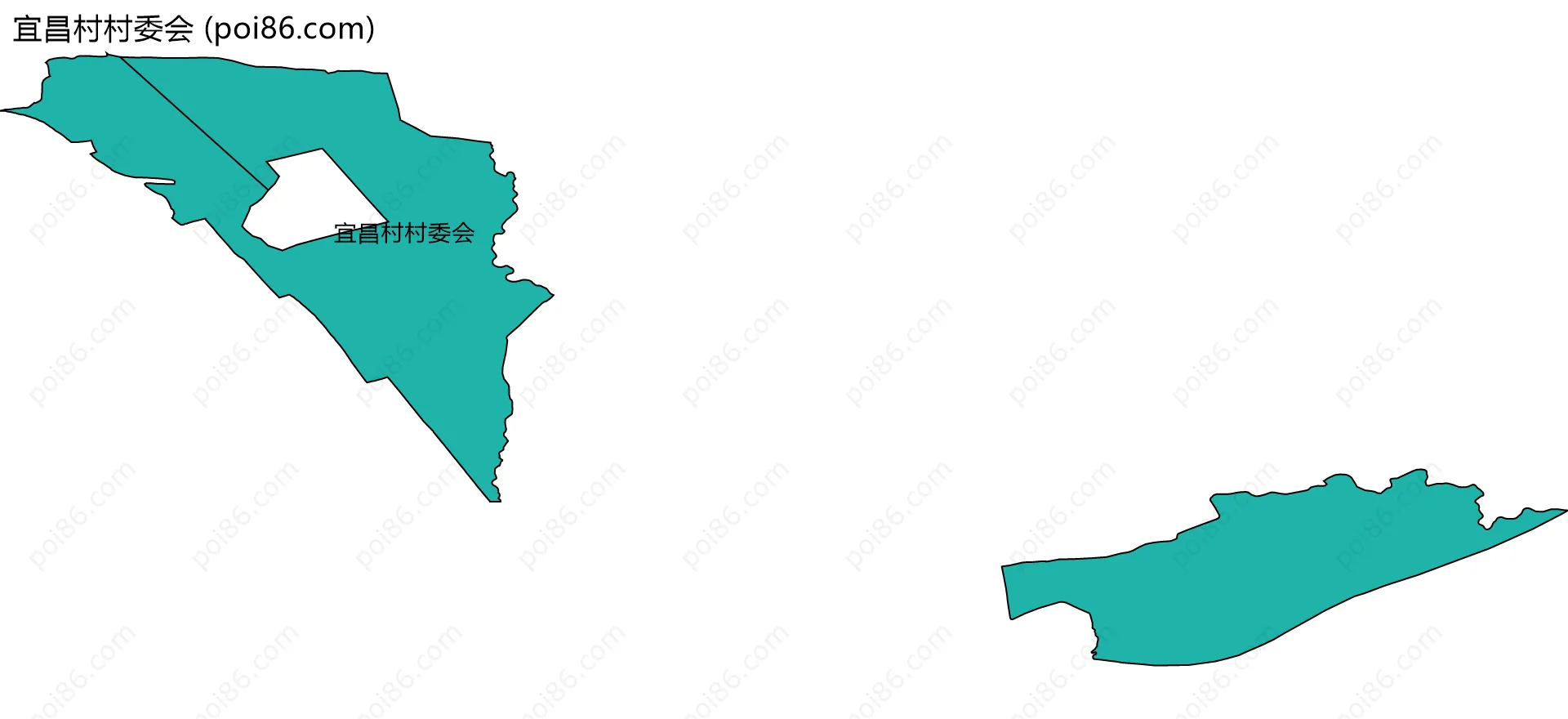 宜昌村村委会边界地图