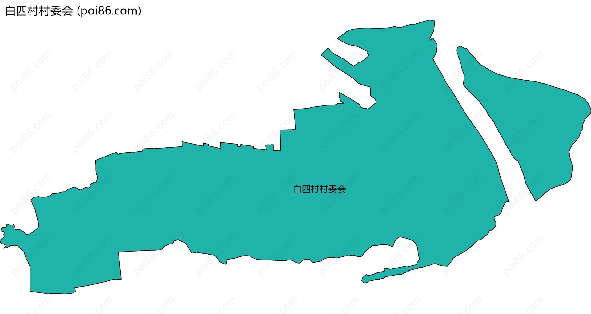 白四村村委会边界地图