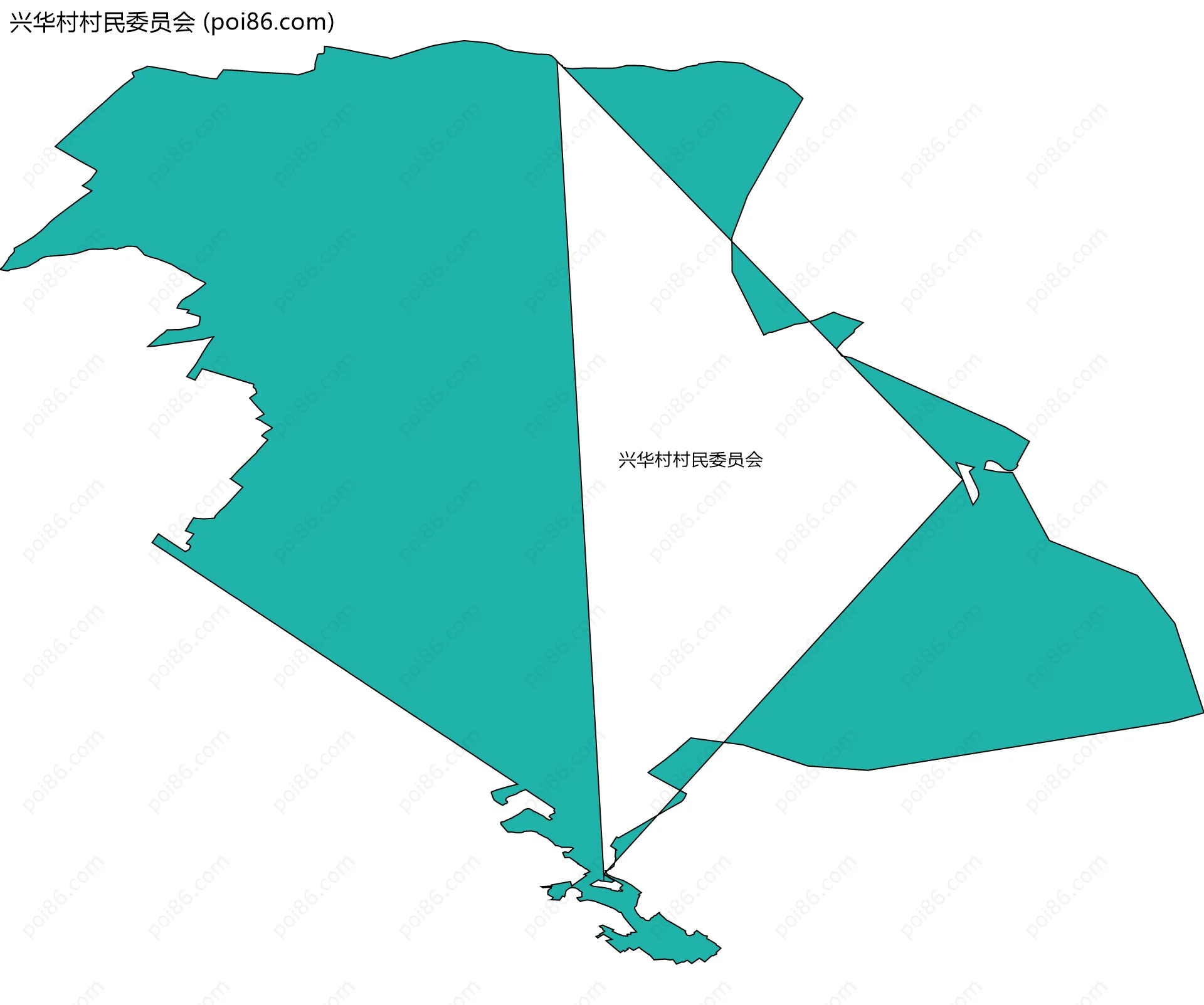 兴华村村民委员会边界地图