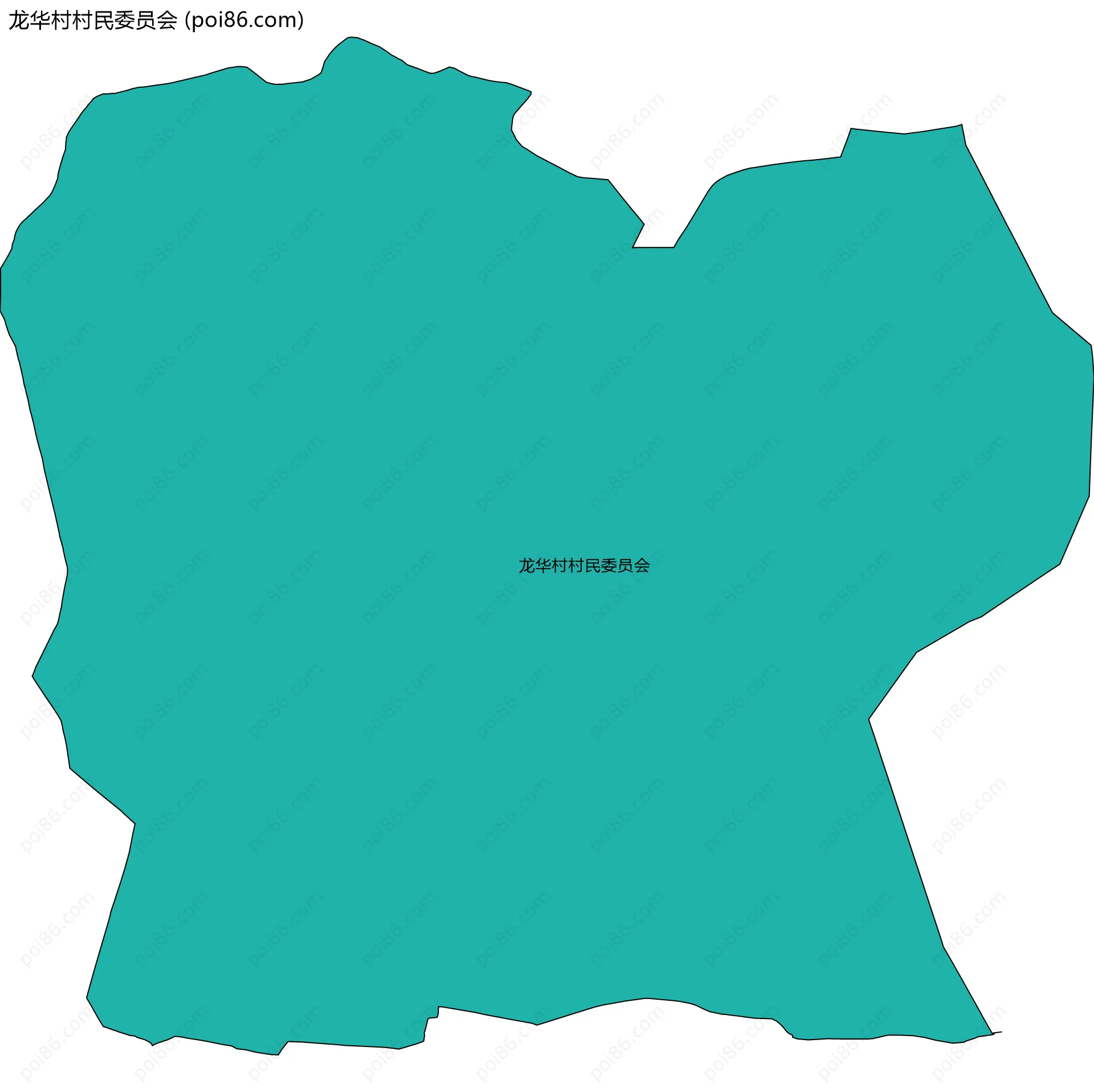 龙华村村民委员会边界地图