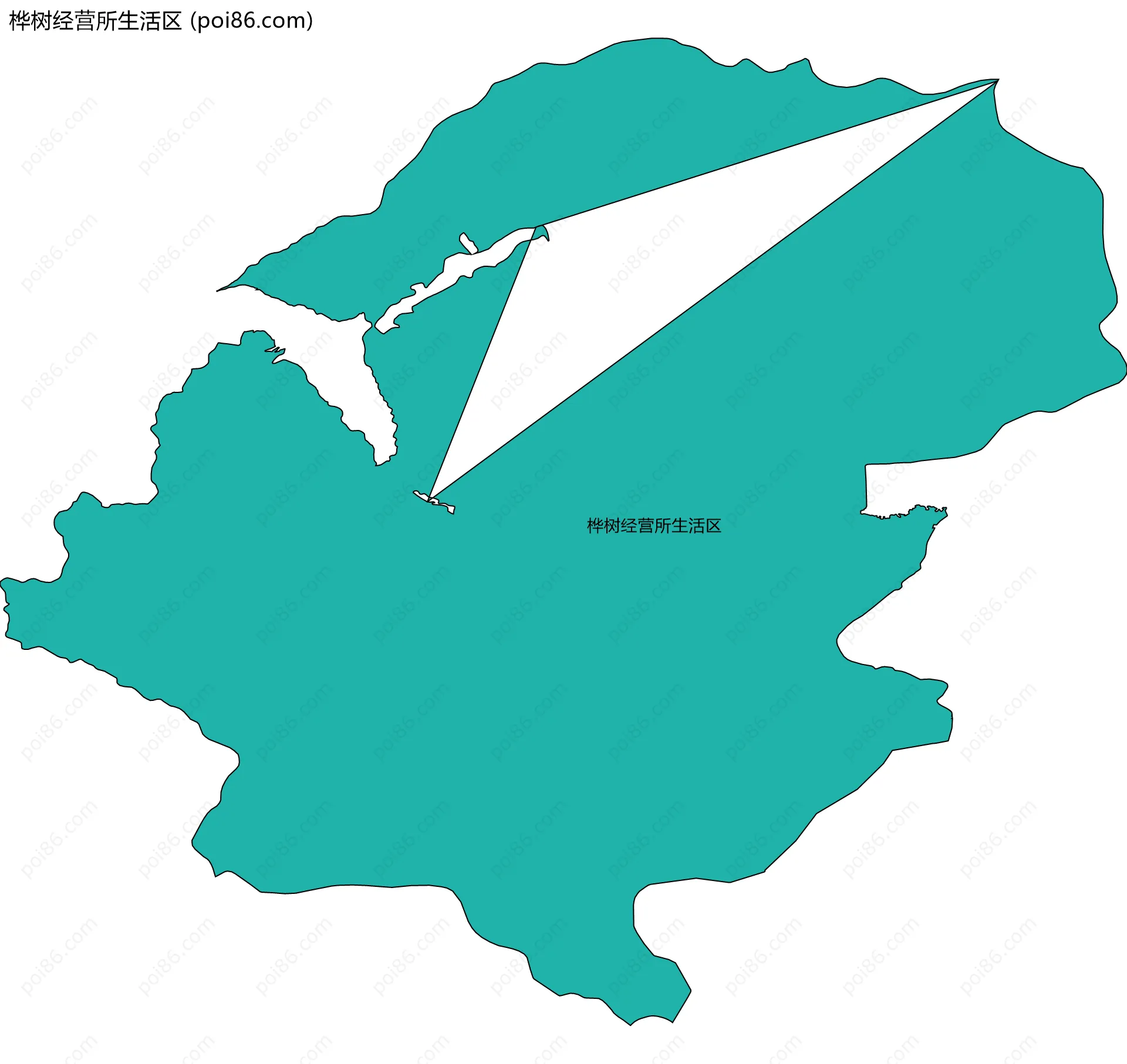 桦树经营所生活区边界地图