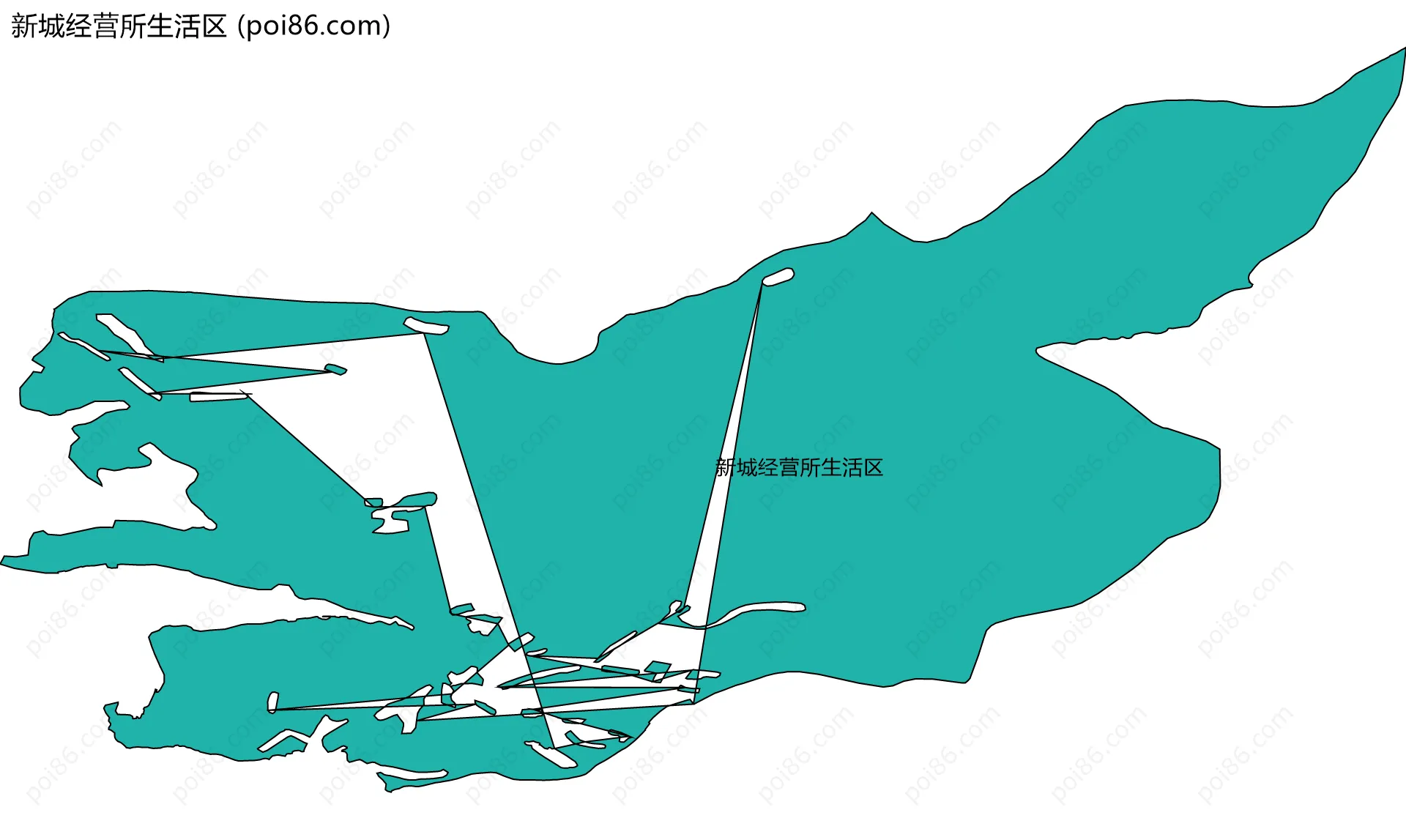 新城经营所生活区边界地图