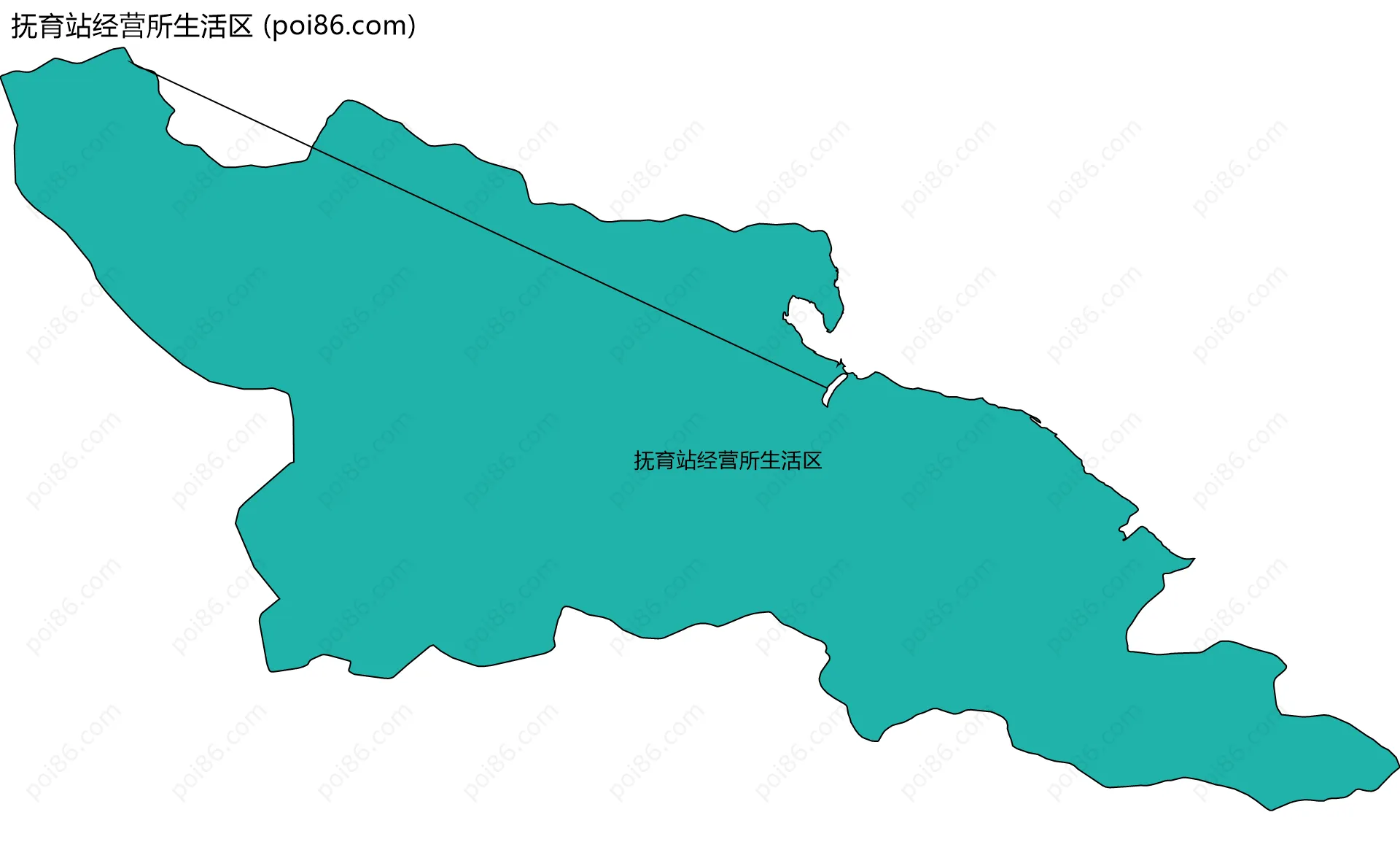 抚育站经营所生活区边界地图