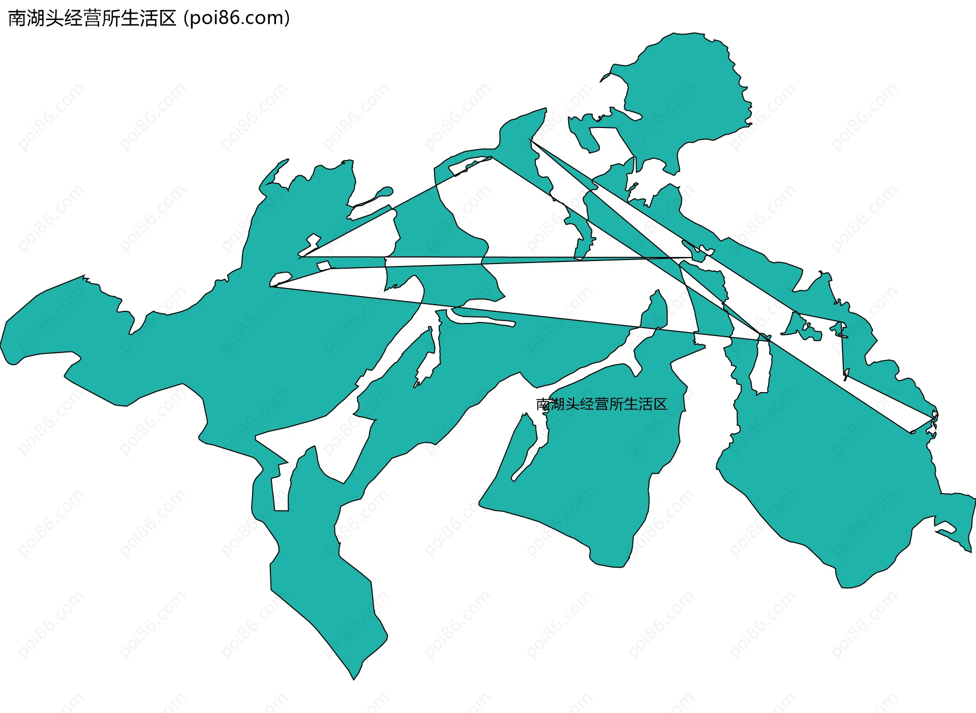 南湖头经营所生活区边界地图