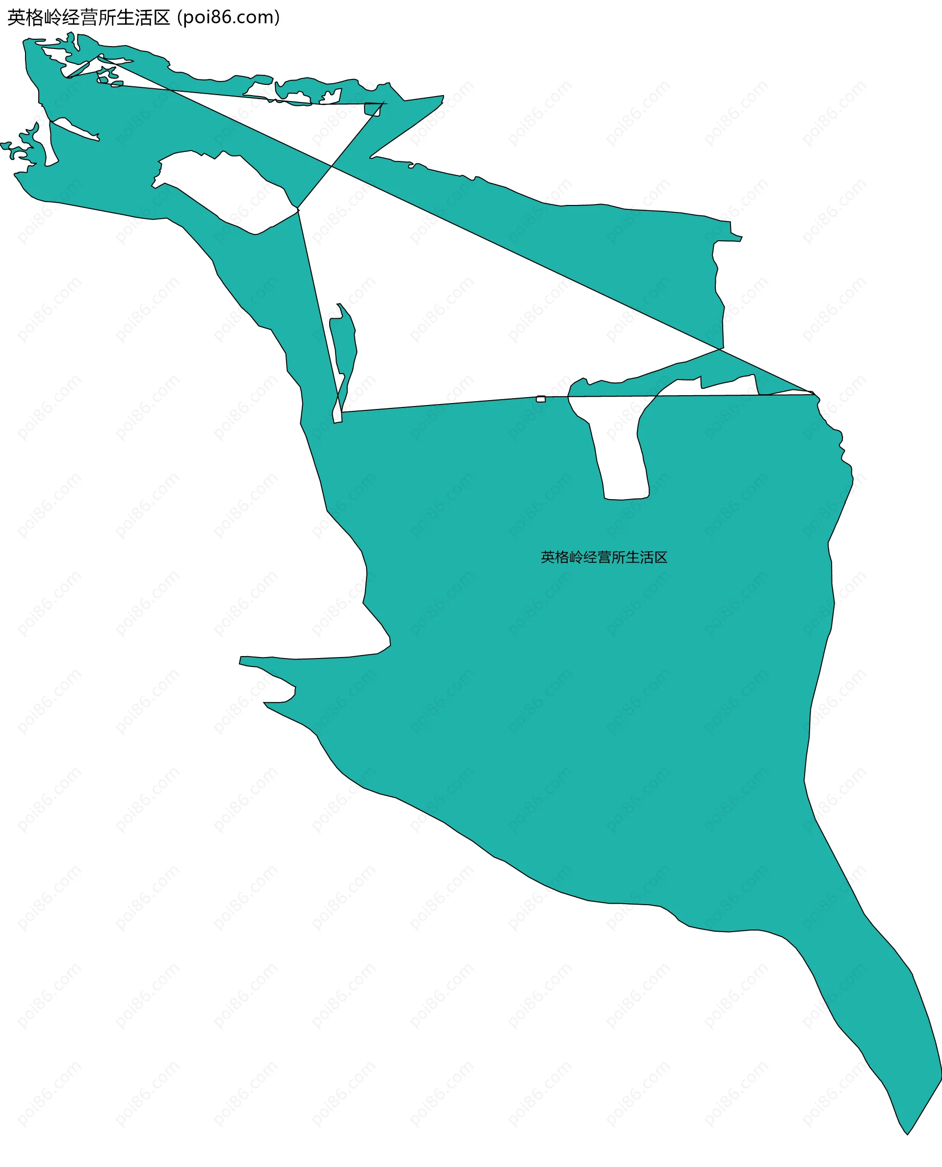 英格岭经营所生活区边界地图