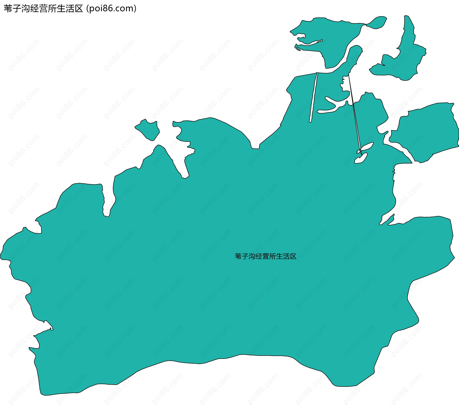 苇子沟经营所生活区边界地图