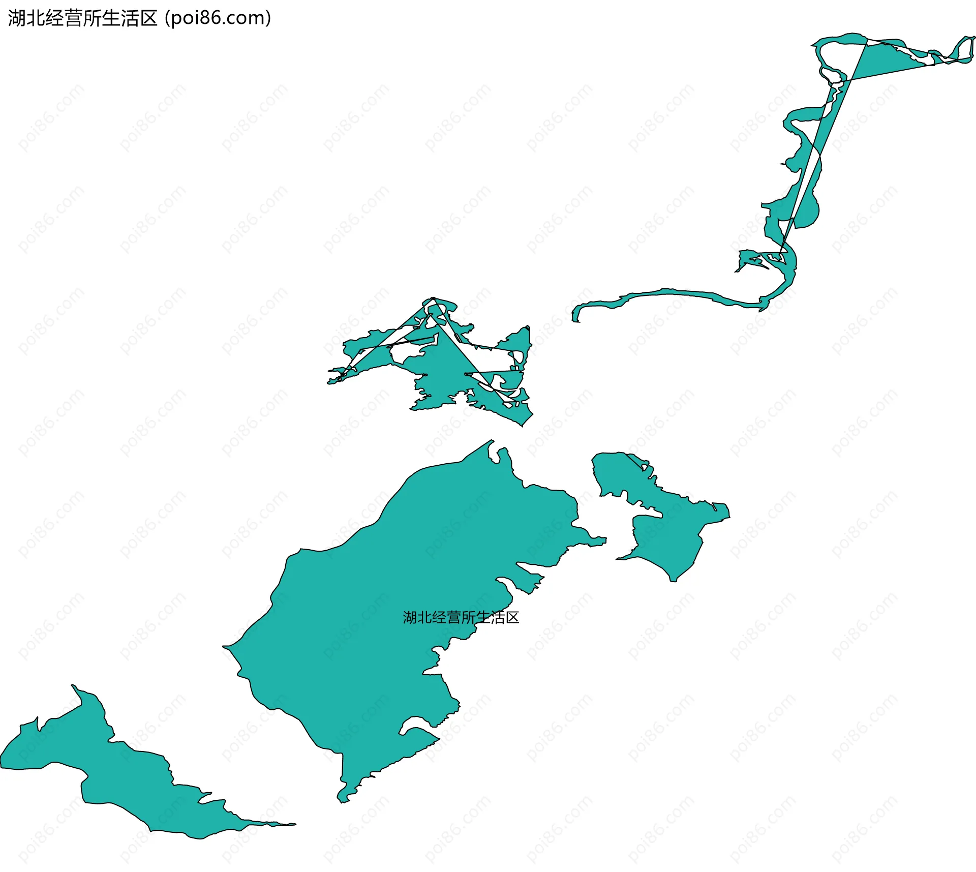 湖北经营所生活区边界地图