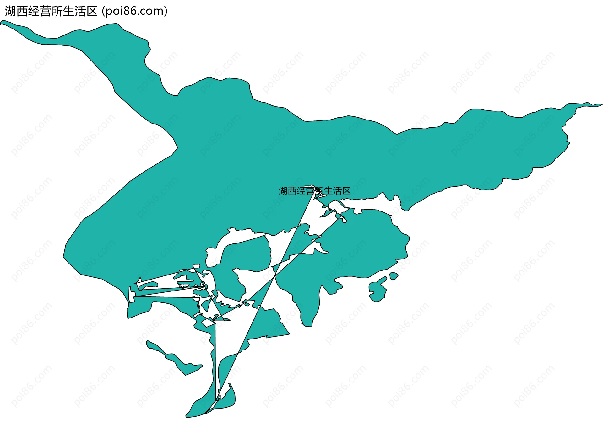 湖西经营所生活区边界地图