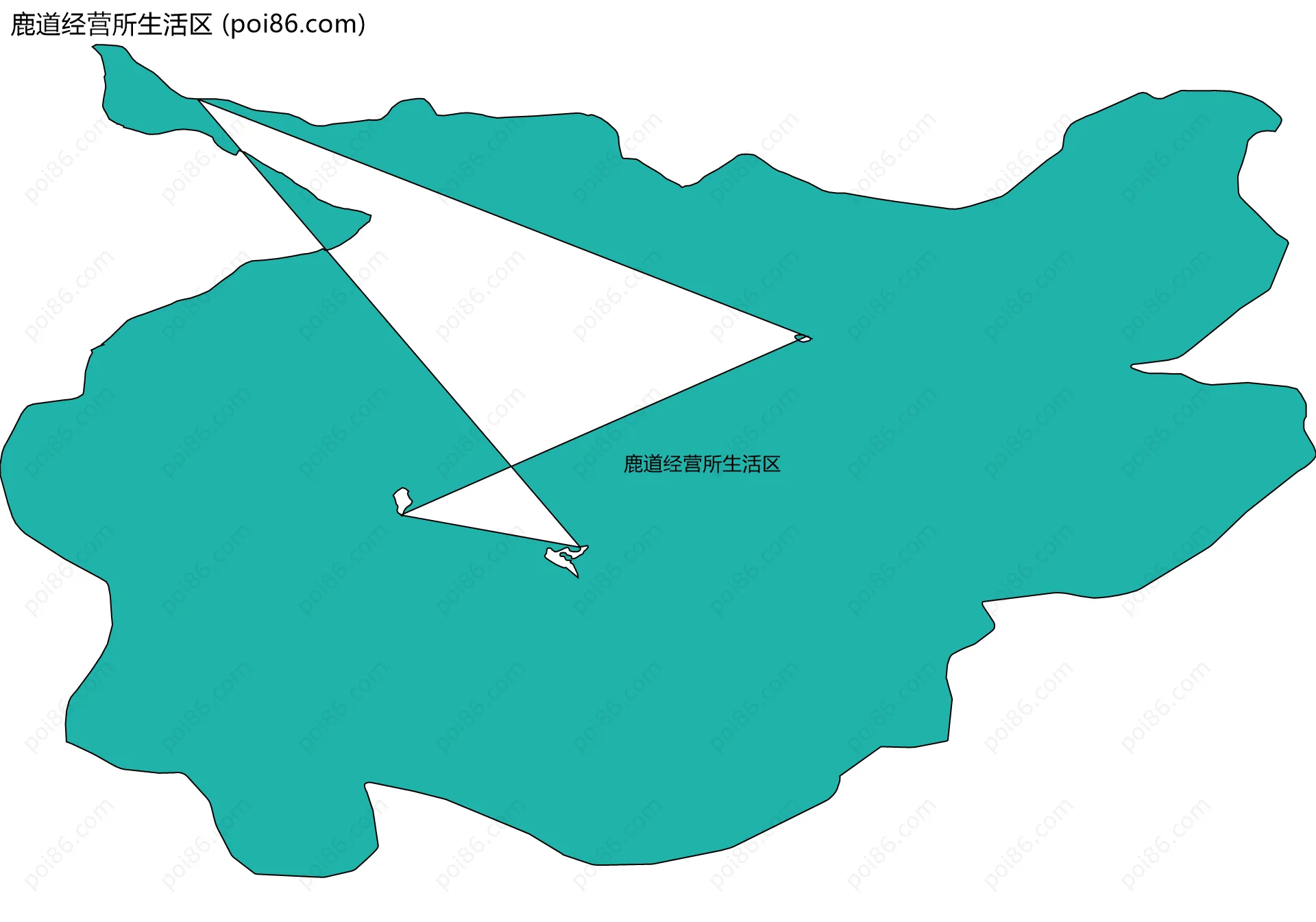 鹿道经营所生活区边界地图