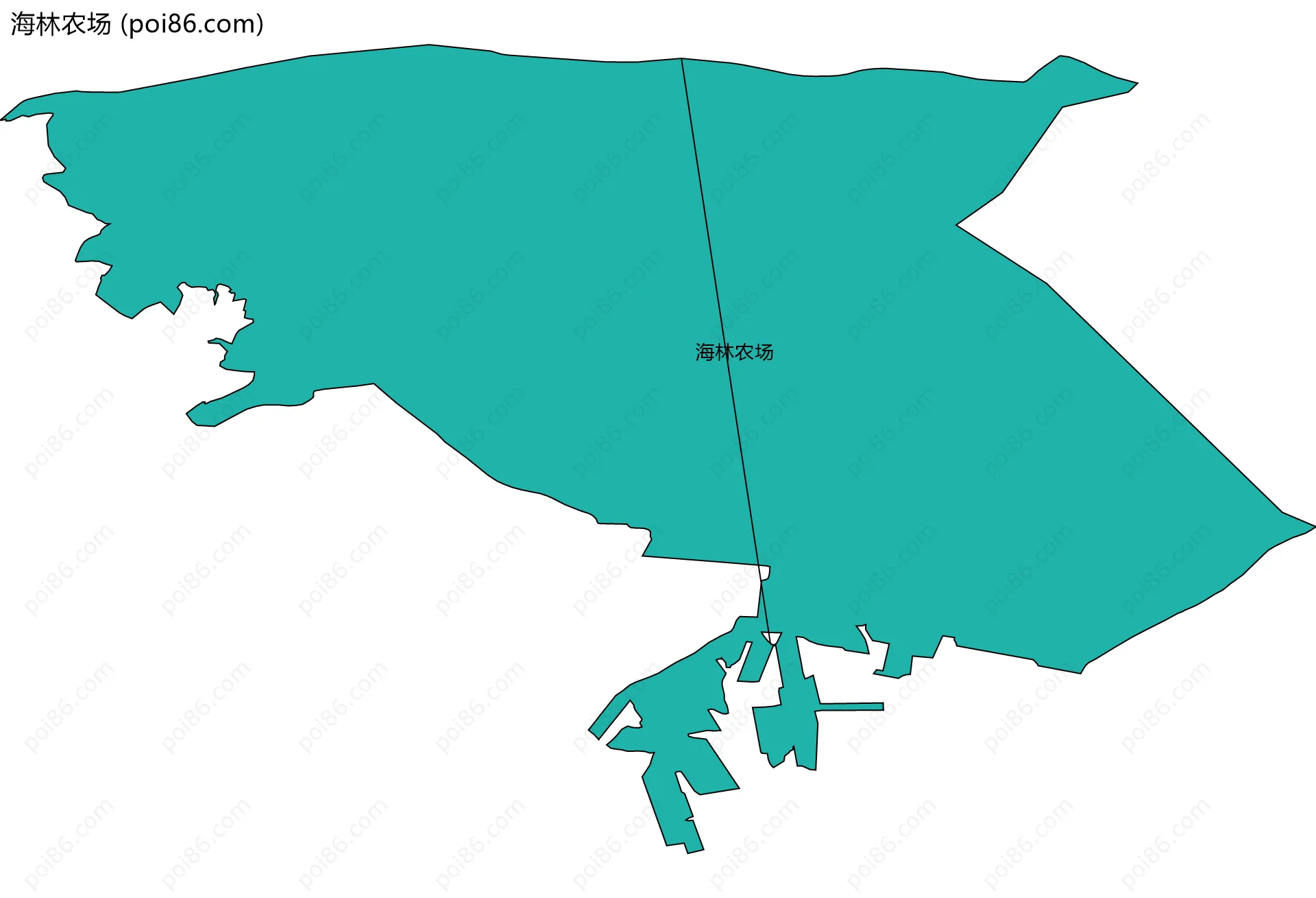 海林农场边界地图