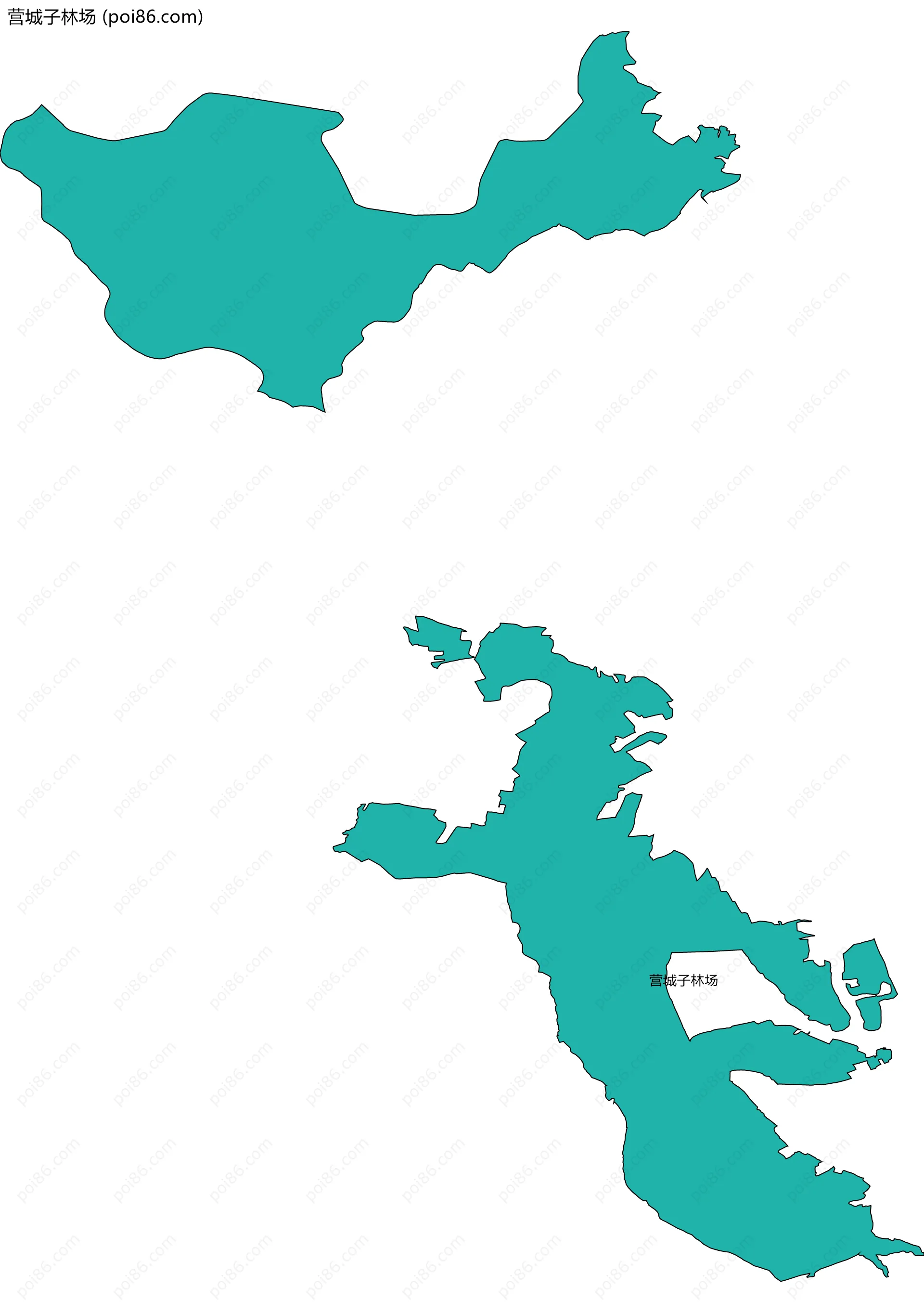 营城子林场边界地图