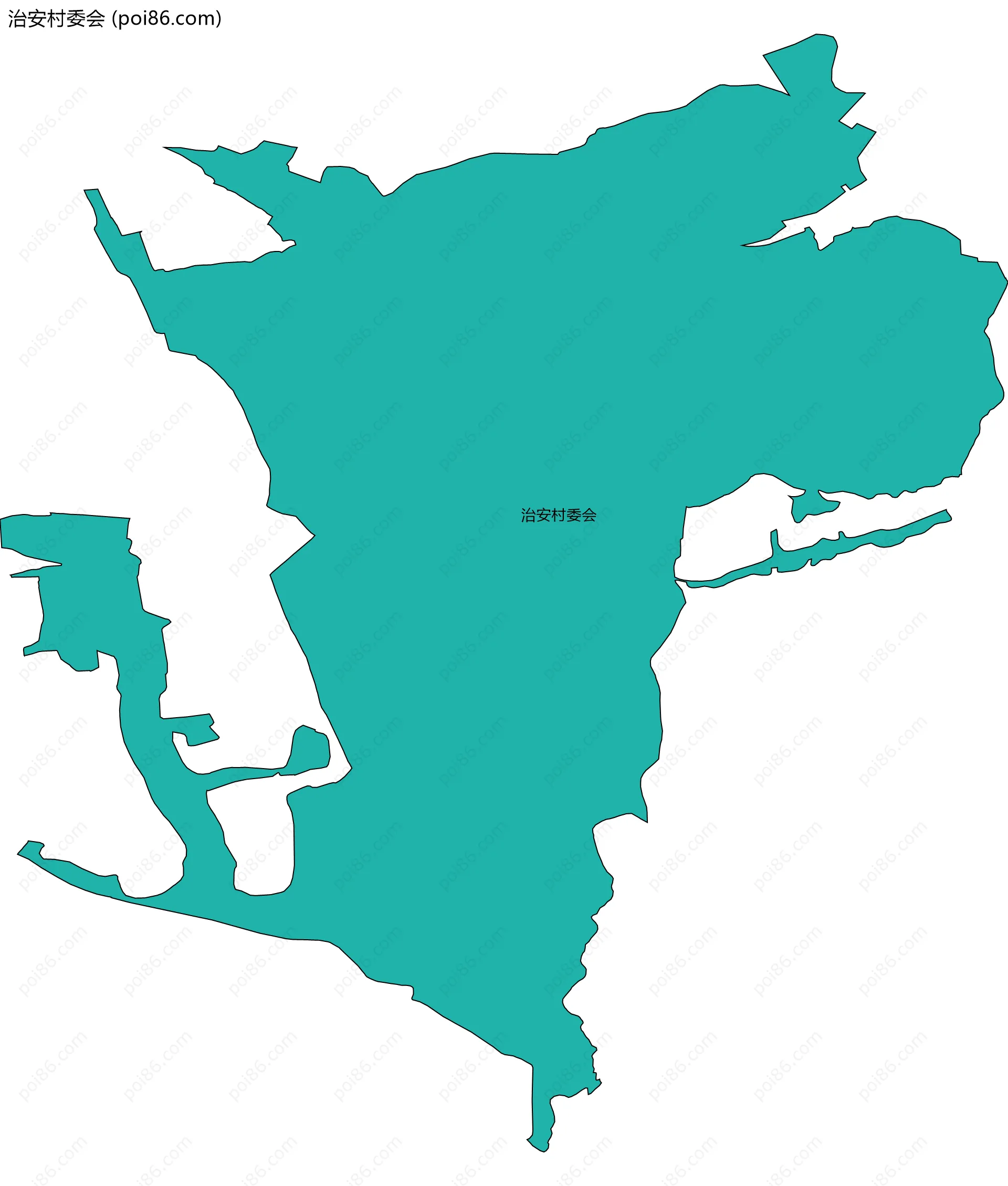 治安村委会边界地图
