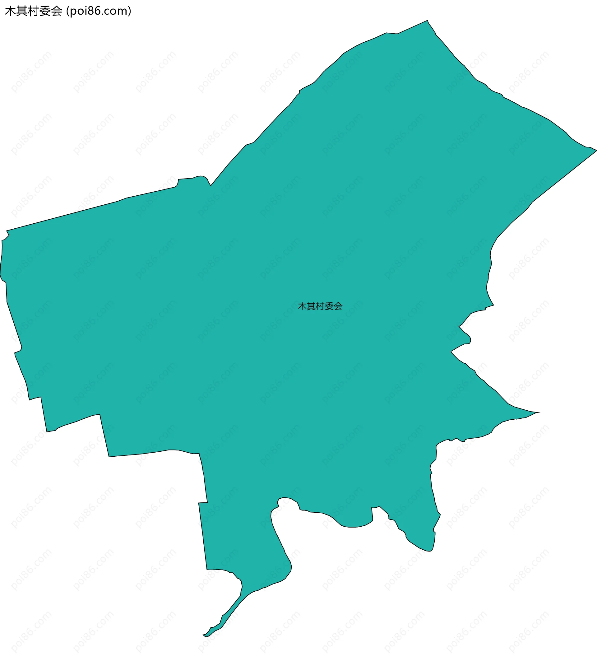 木其村委会边界地图