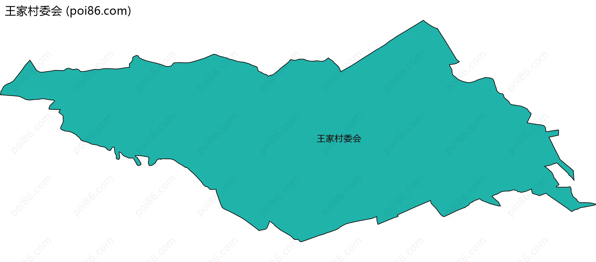 王家村委会边界地图