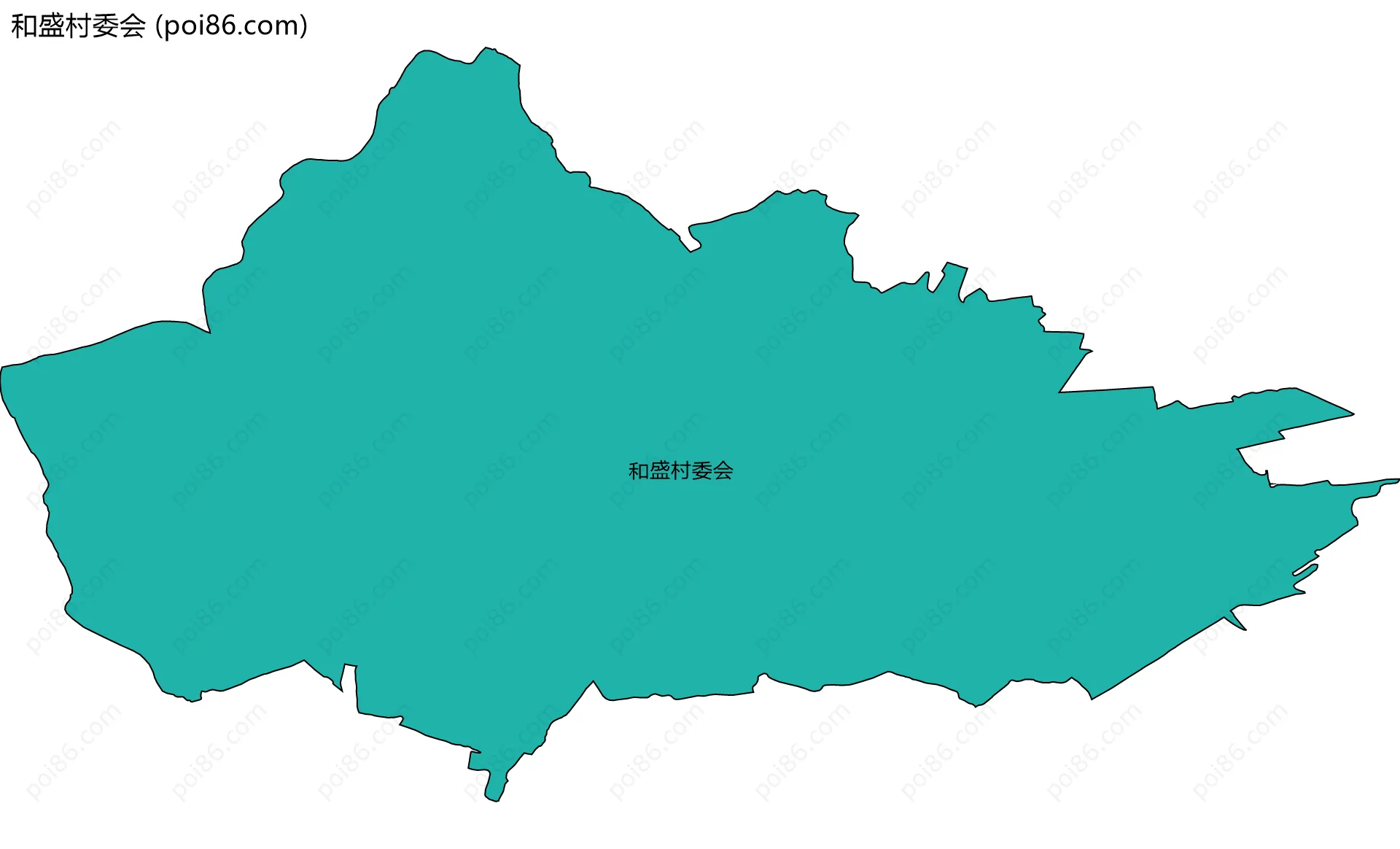 和盛村委会边界地图