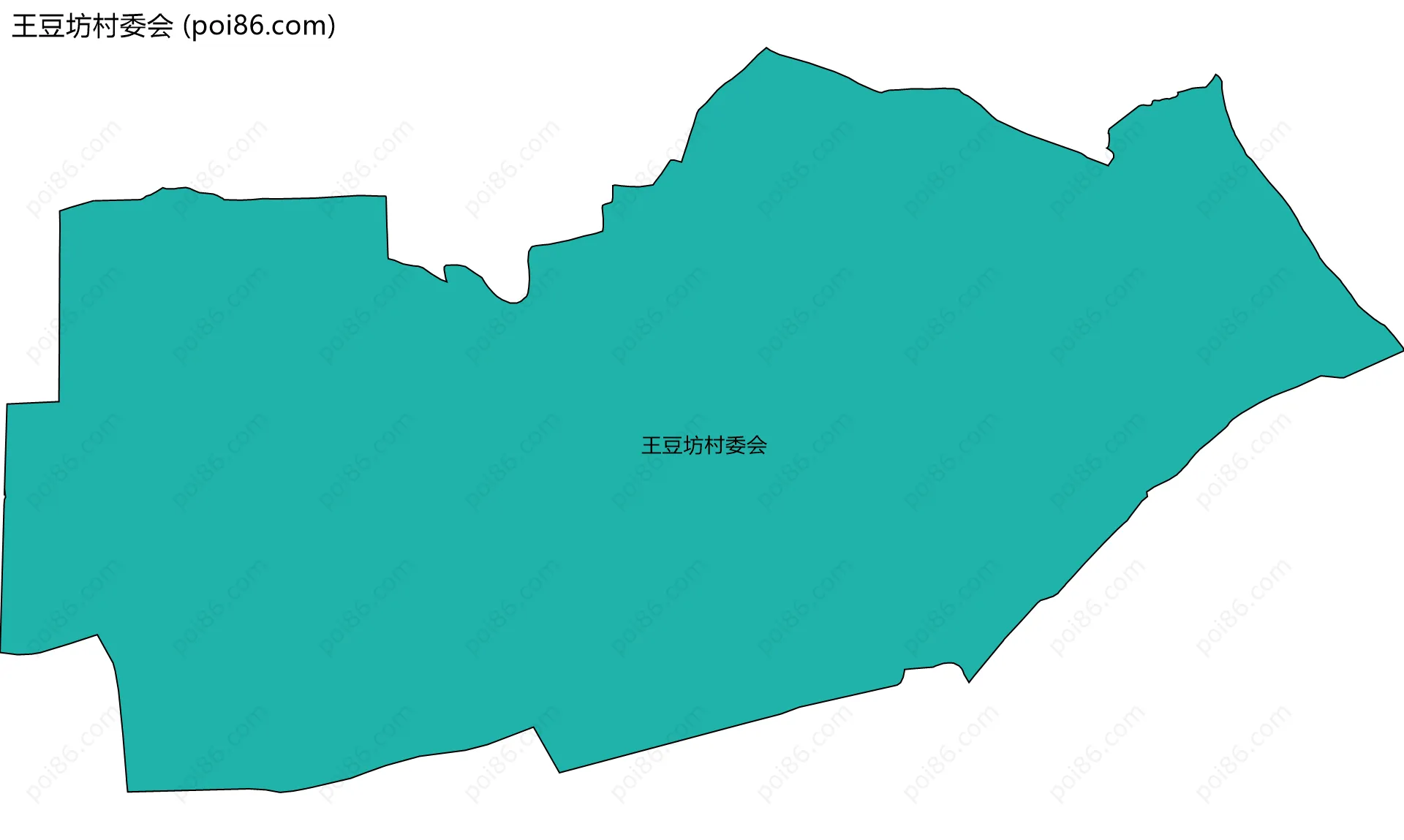 王豆坊村委会边界地图