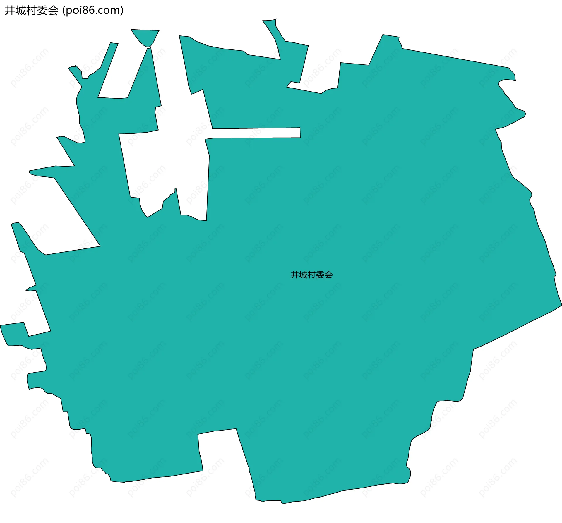 井城村委会边界地图