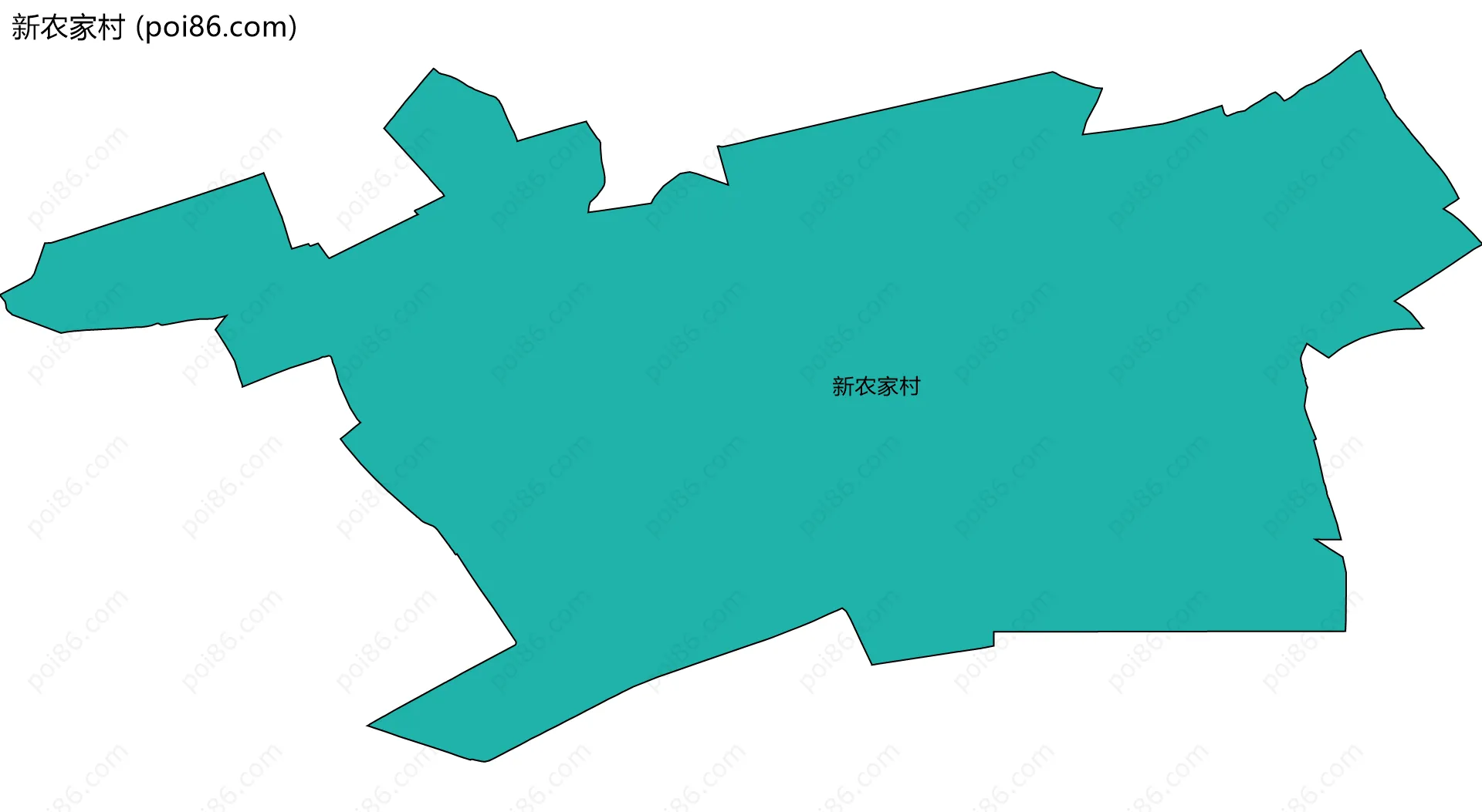新农家村边界地图