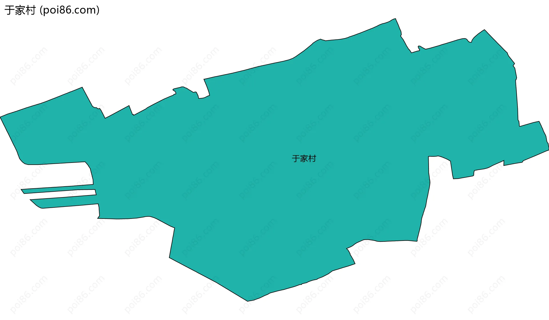 于家村边界地图