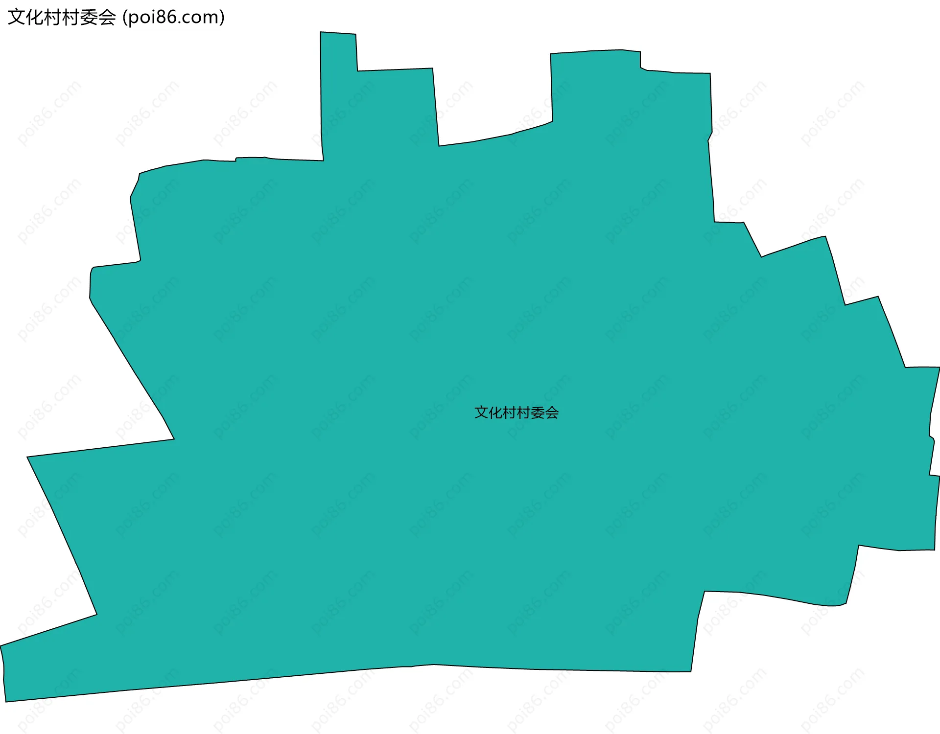 文化村村委会边界地图