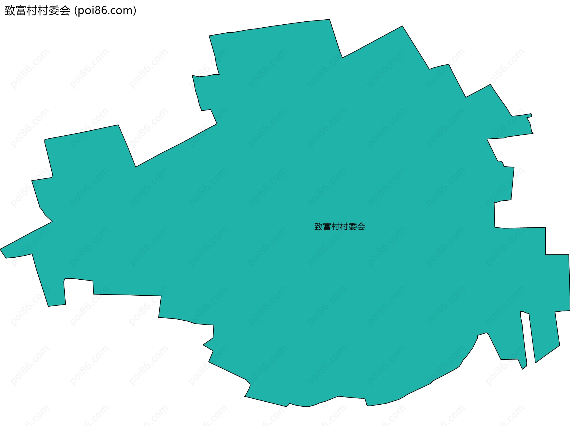 致富村村委会边界地图