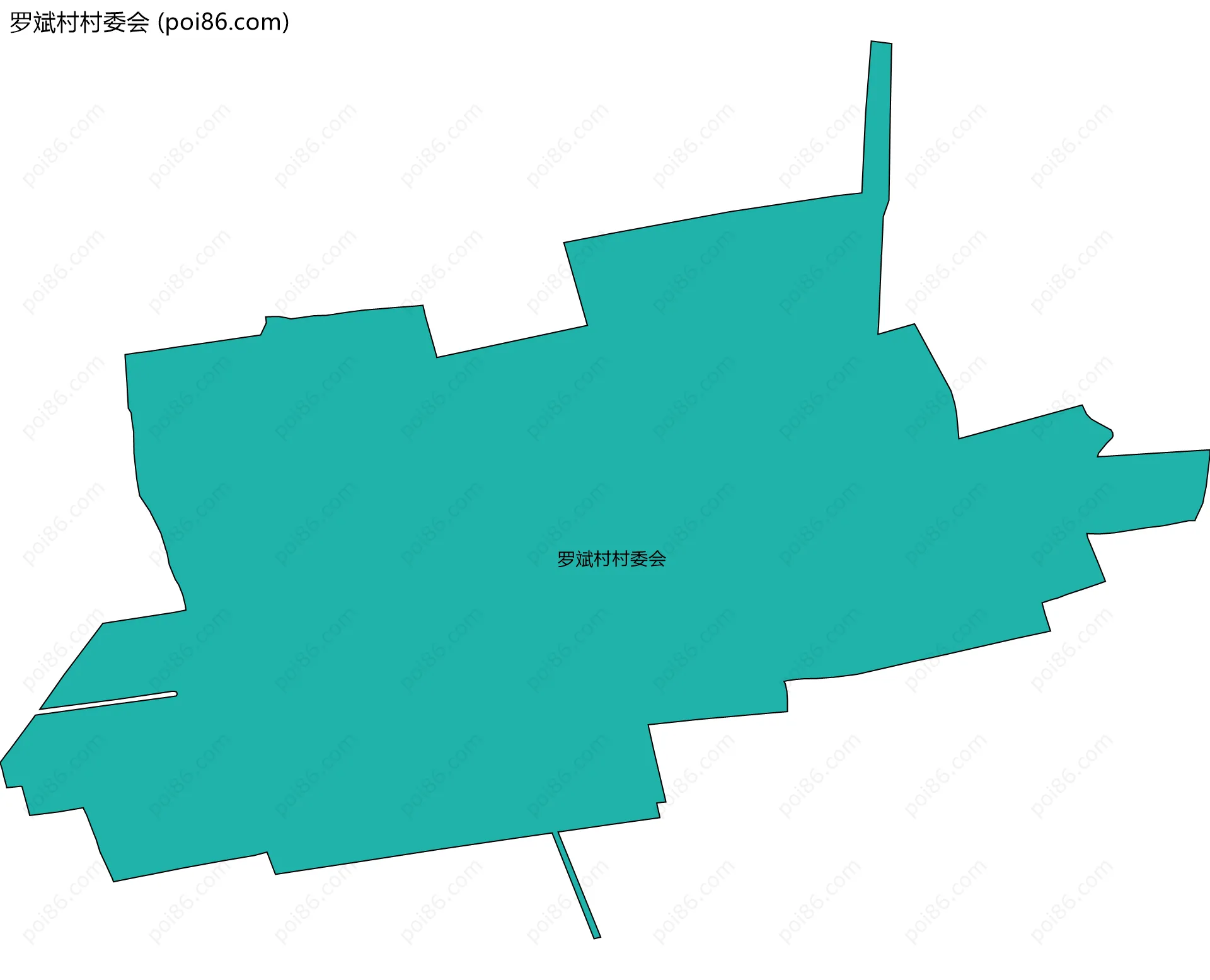 罗斌村村委会边界地图