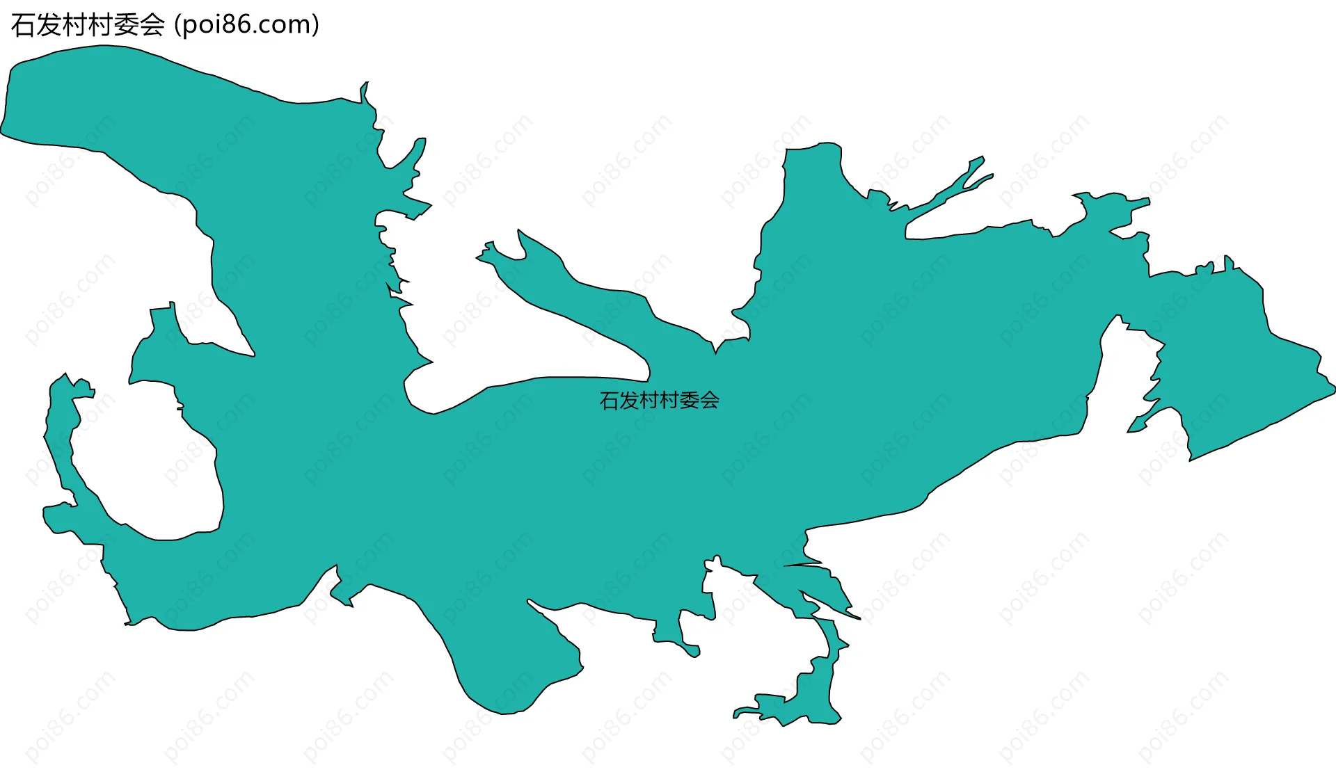 石发村村委会边界地图