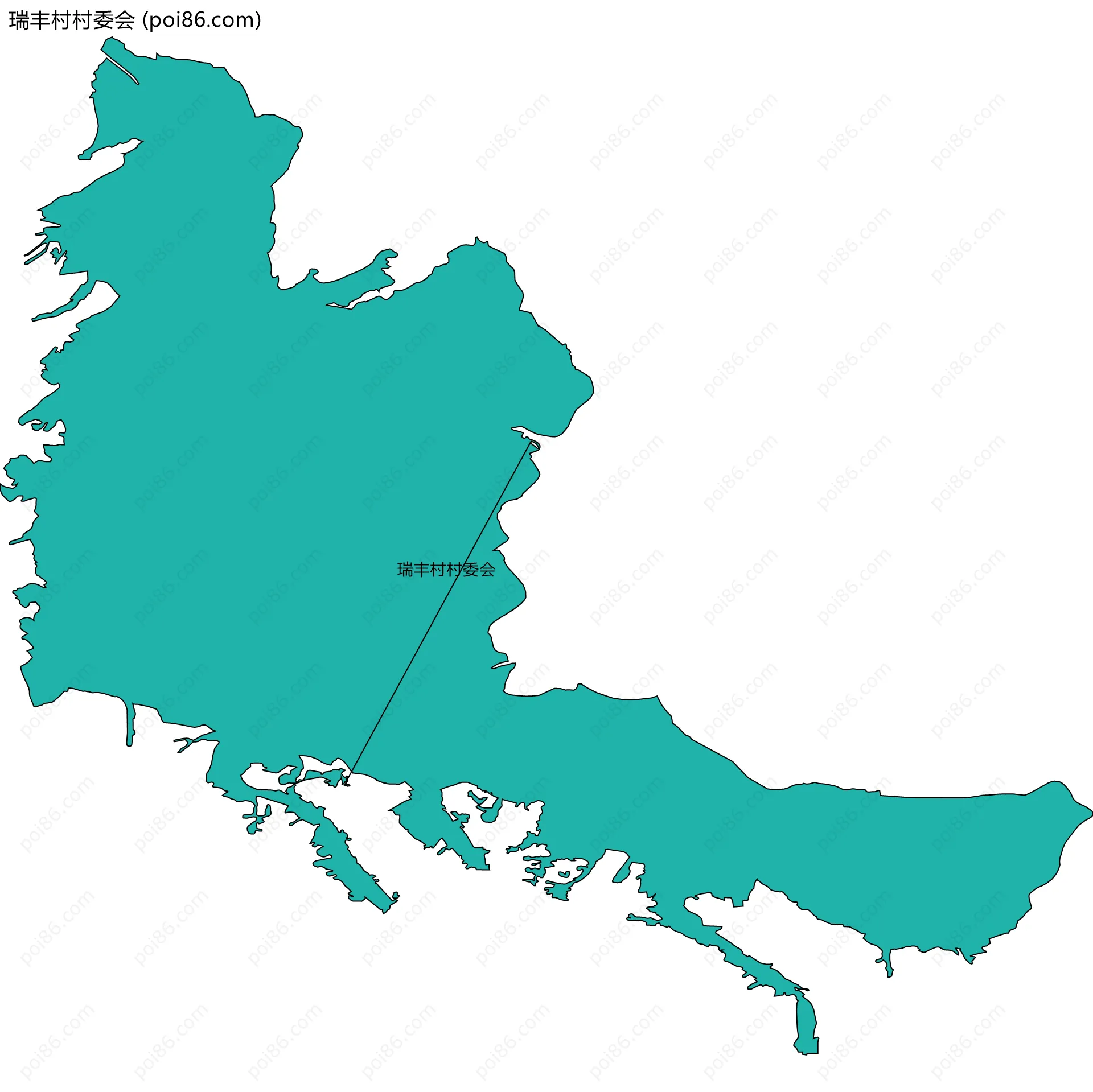 瑞丰村村委会边界地图