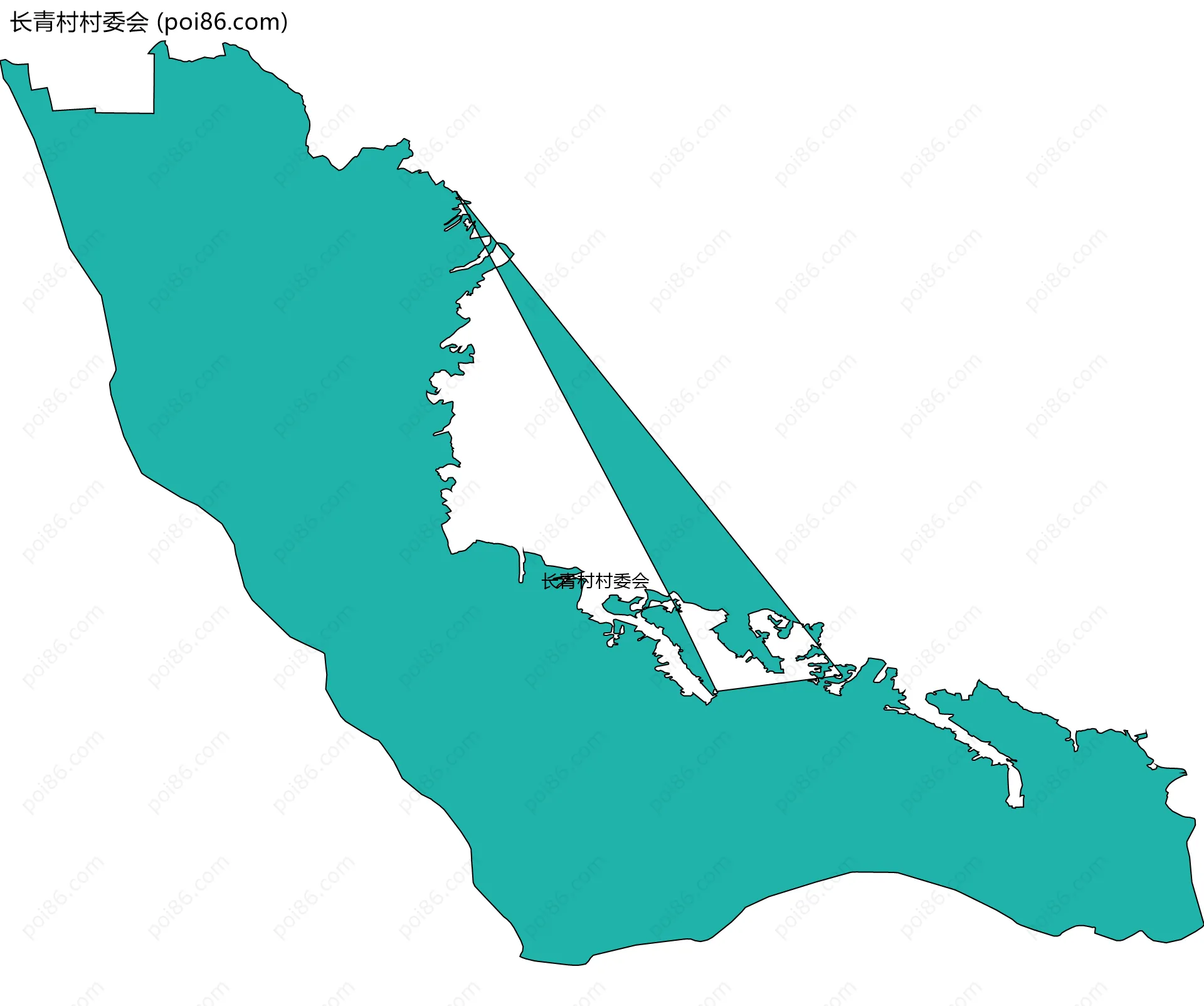 长青村村委会边界地图