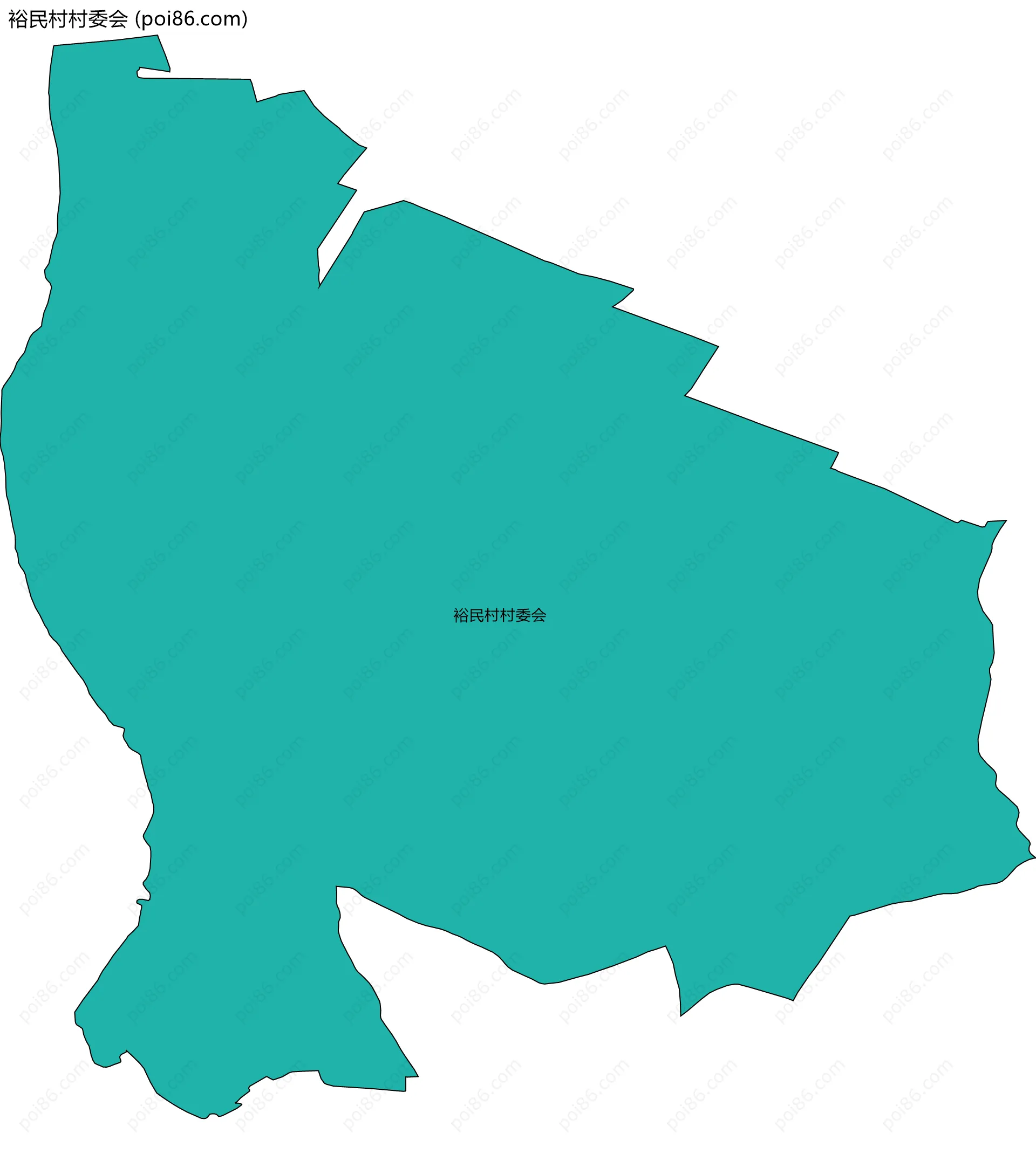 裕民村村委会边界地图