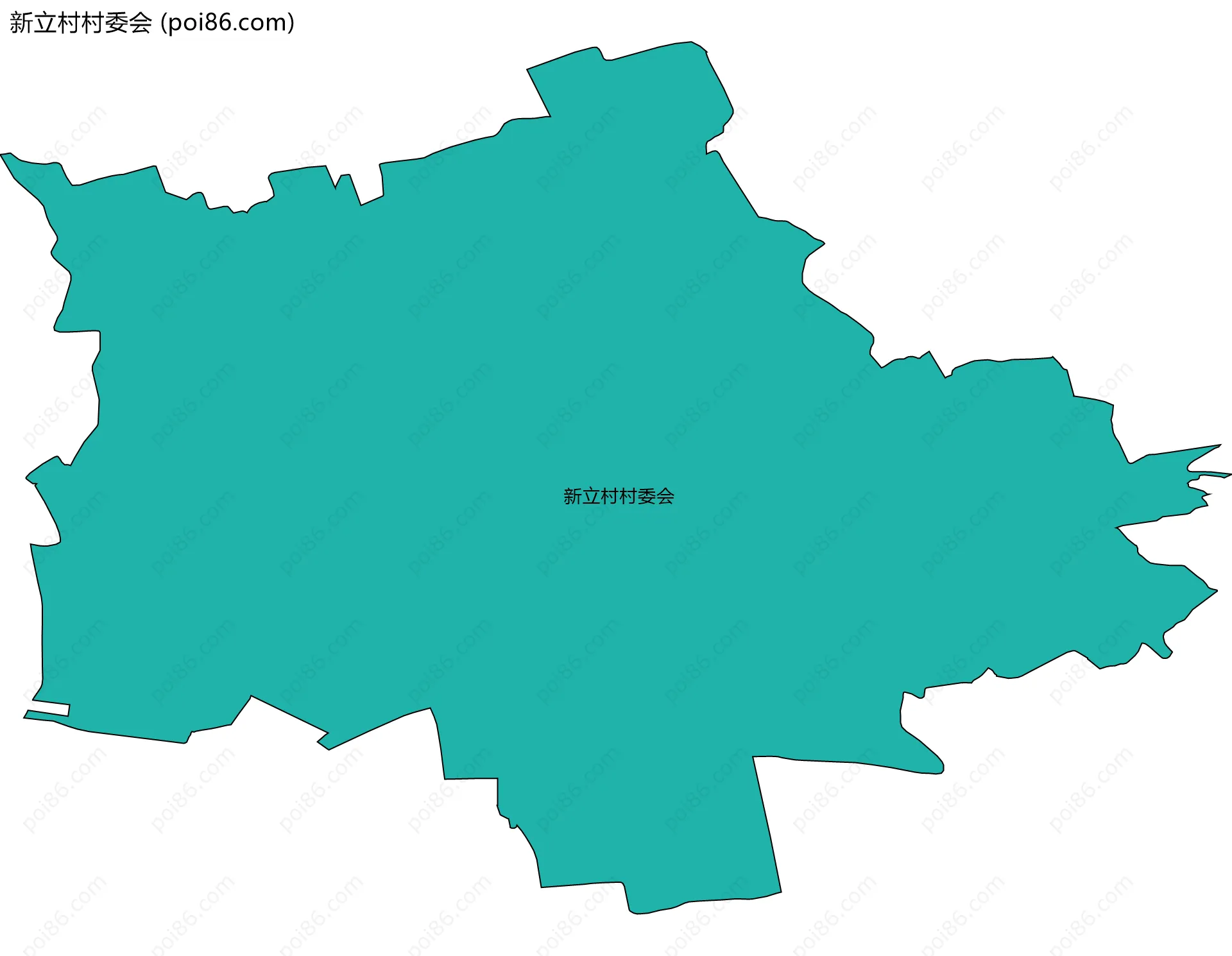 新立村村委会边界地图
