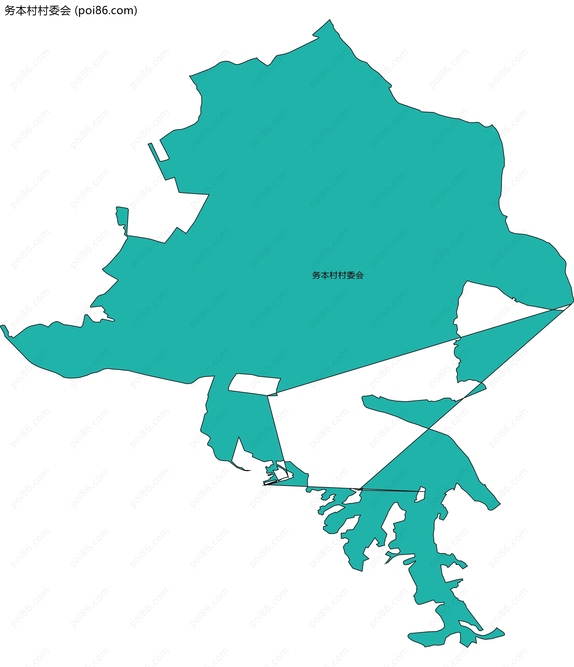 务本村村委会边界地图