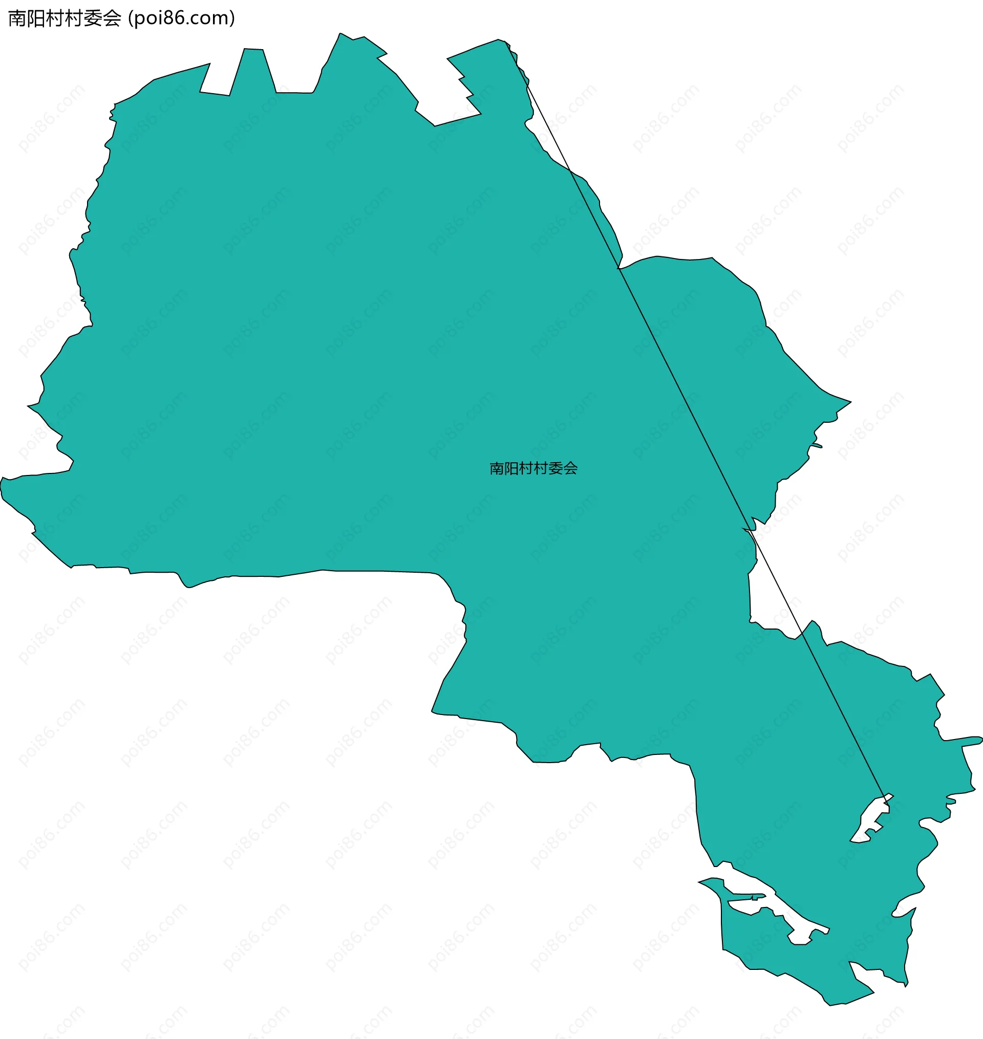 南阳村村委会边界地图
