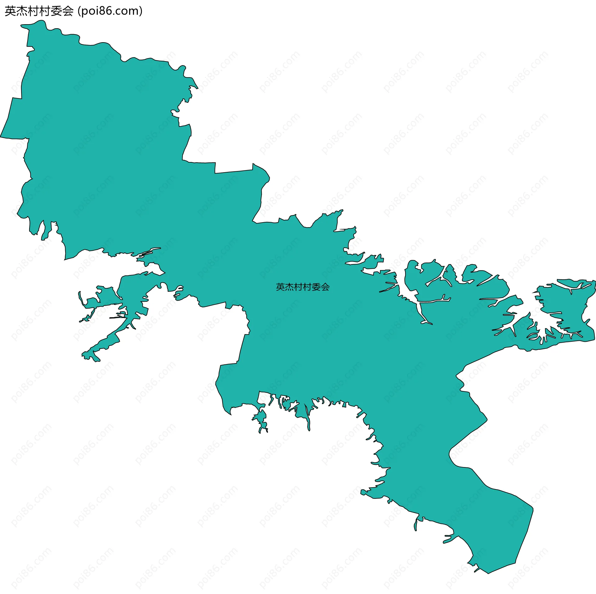 英杰村村委会边界地图