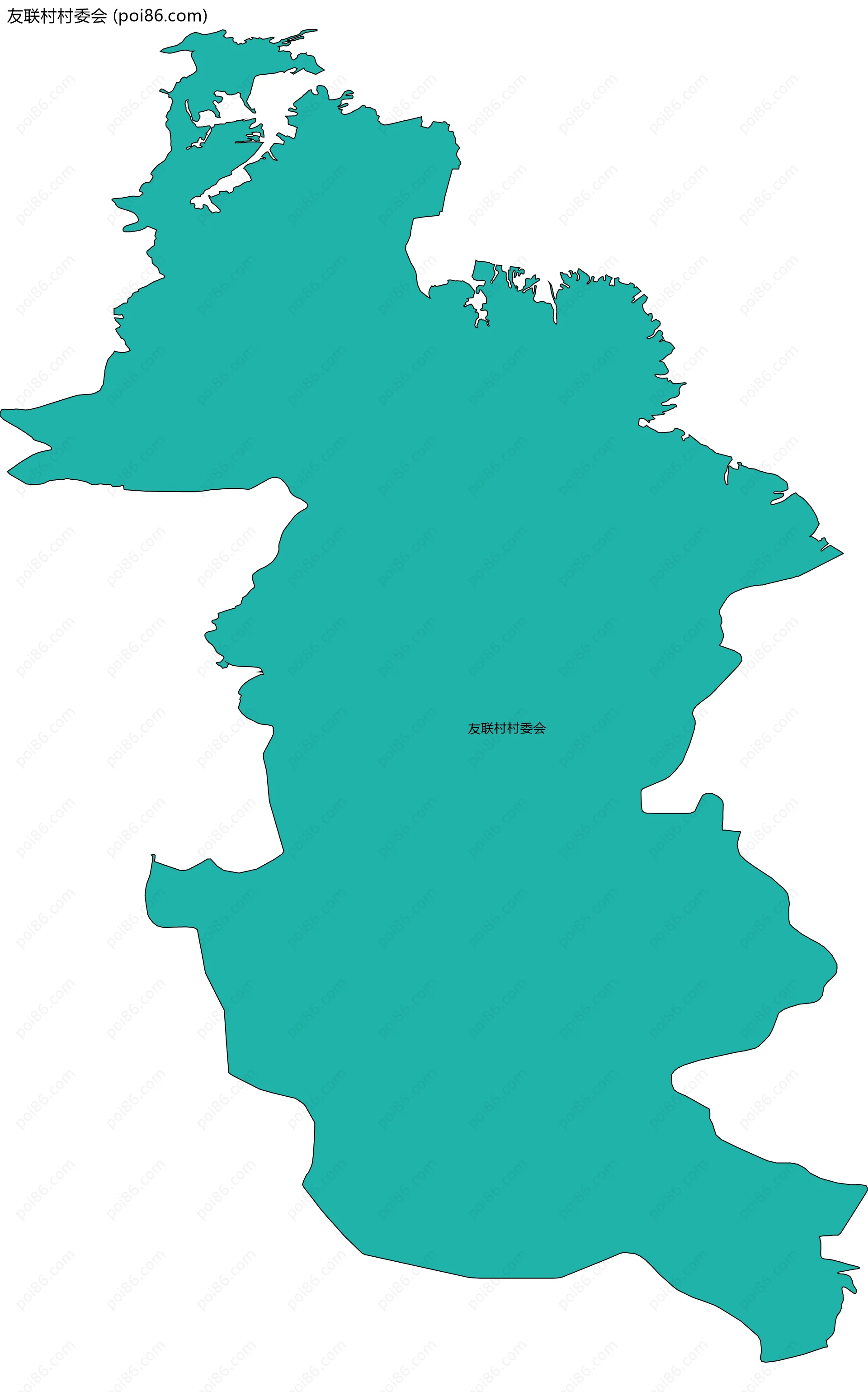 友联村村委会边界地图