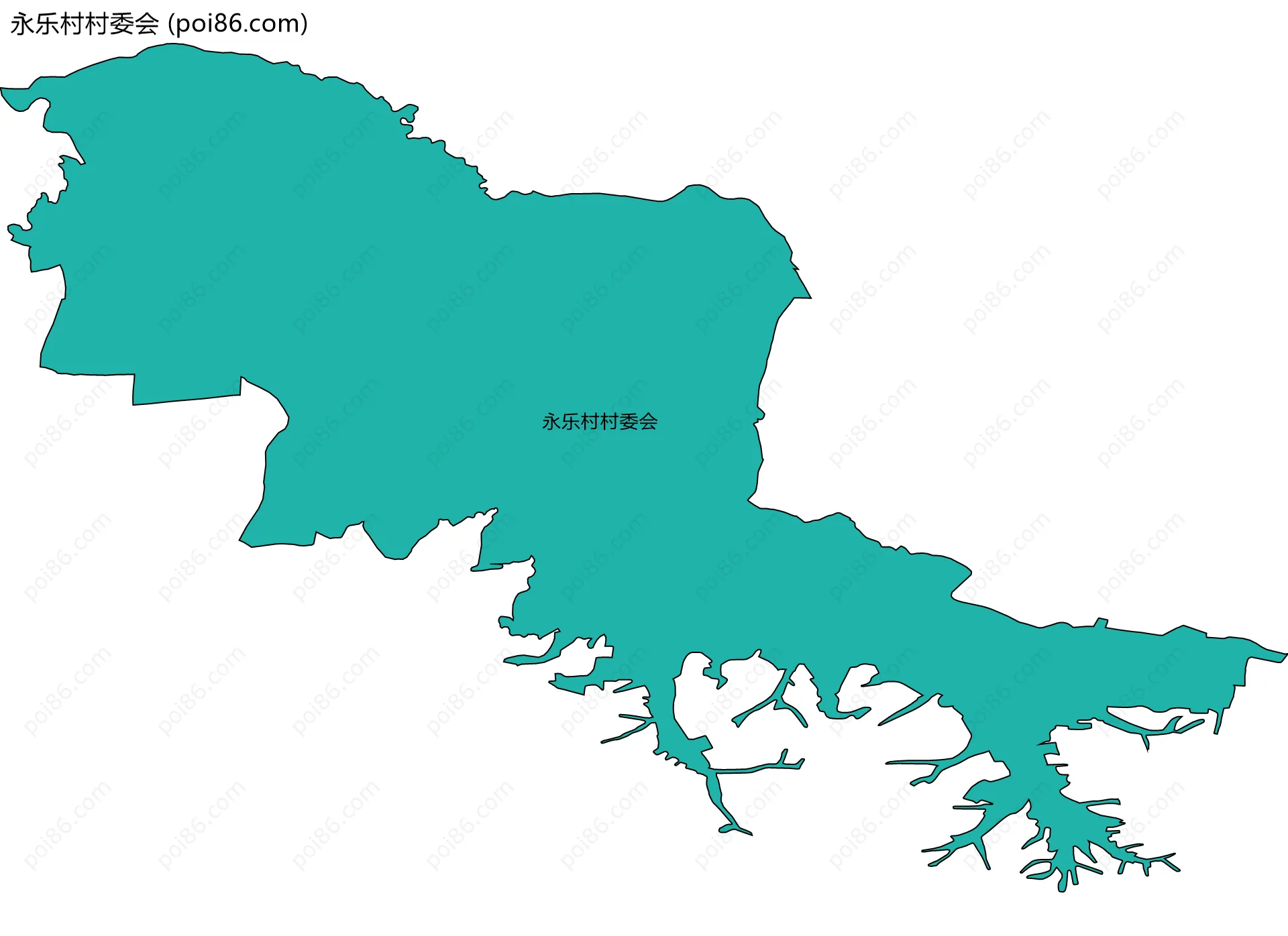 永乐村村委会边界地图
