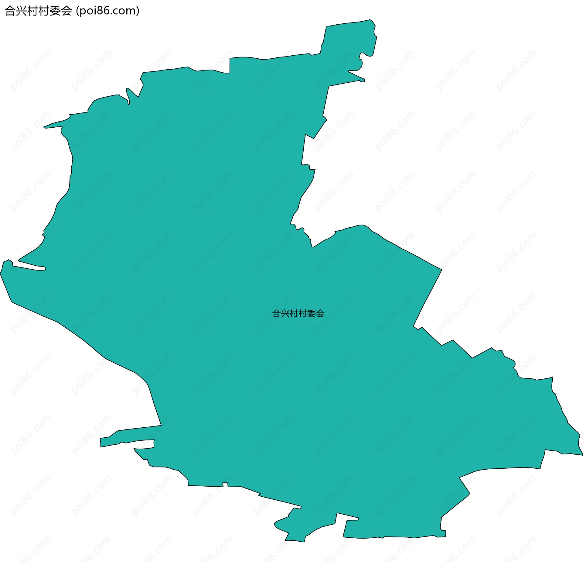 合兴村村委会边界地图