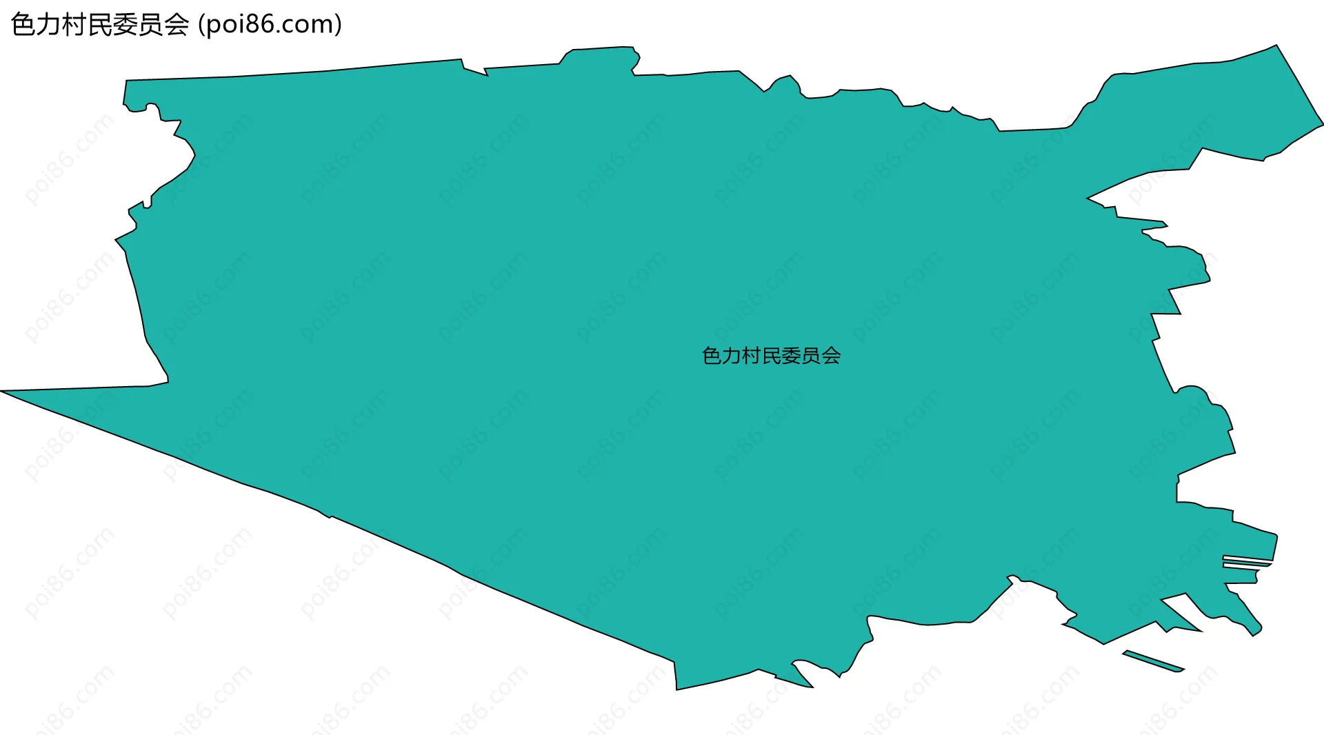 色力村民委员会边界地图