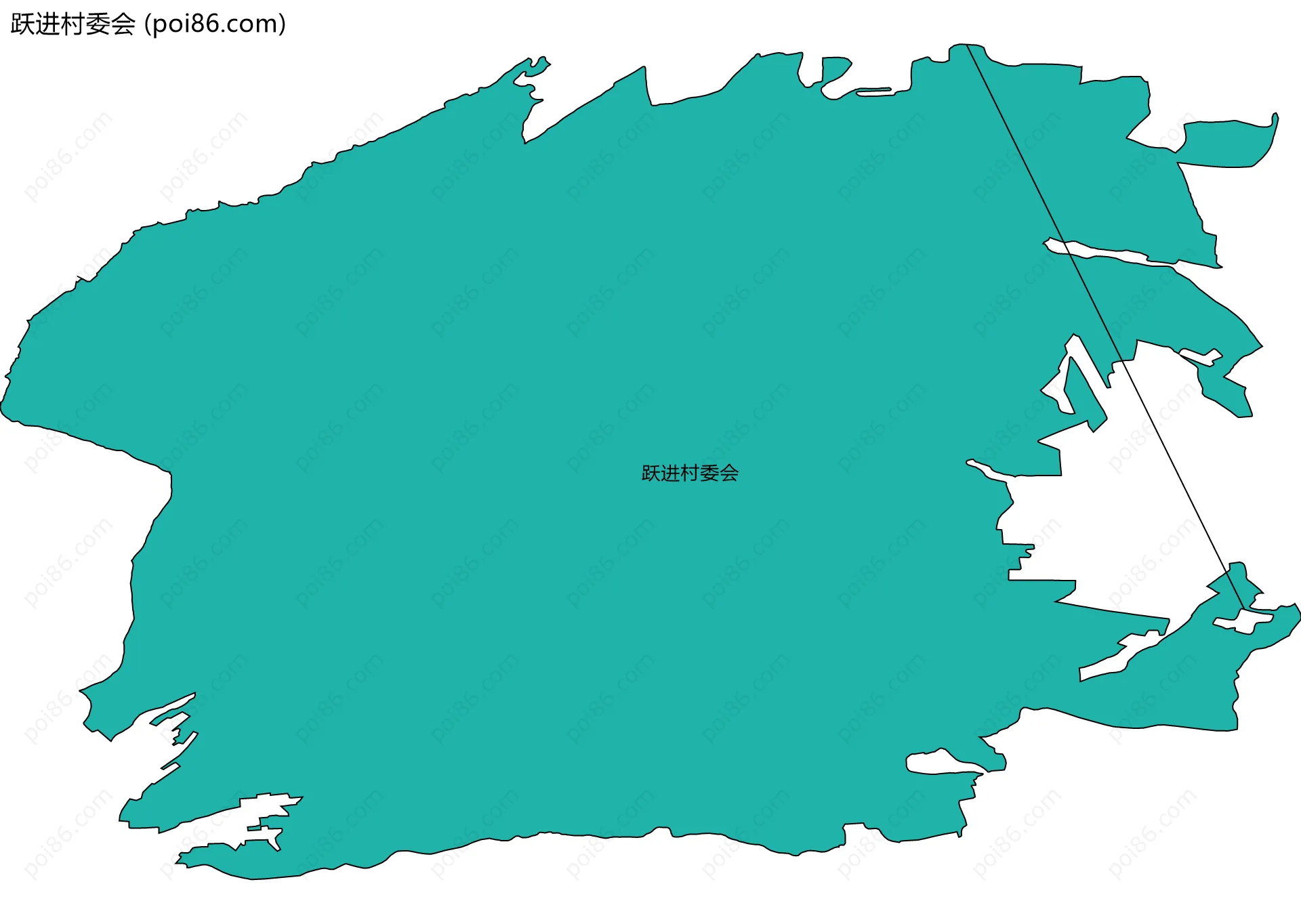 跃进村委会边界地图