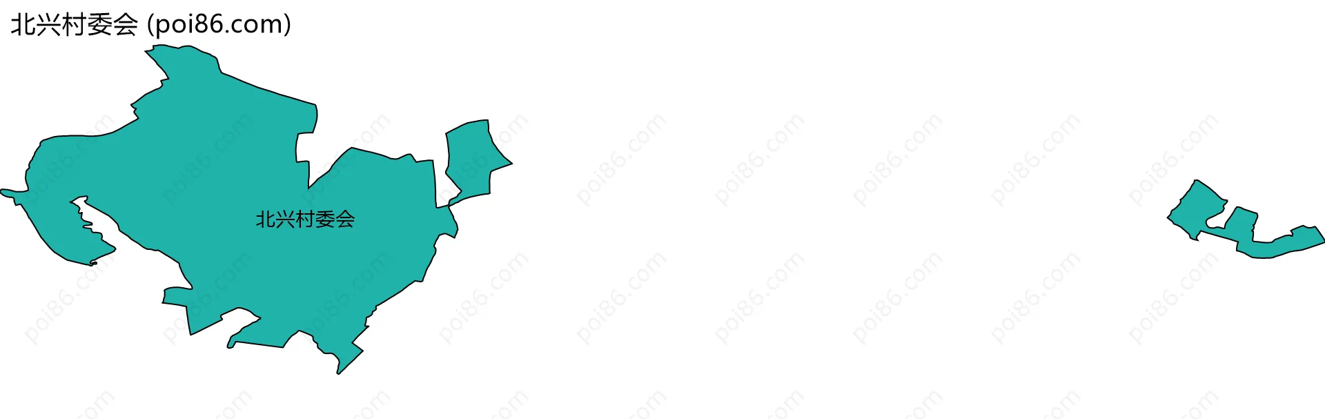 北兴村委会边界地图