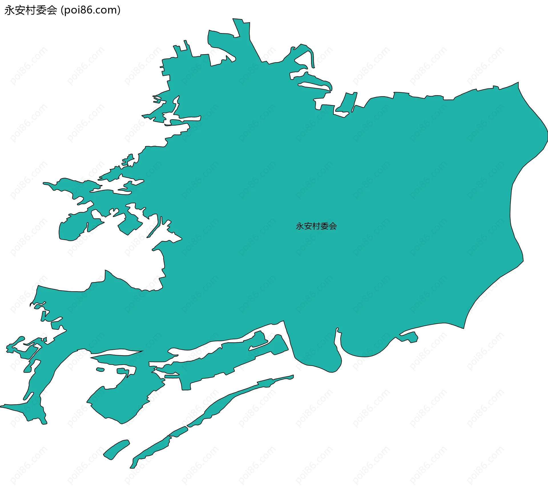 永安村委会边界地图