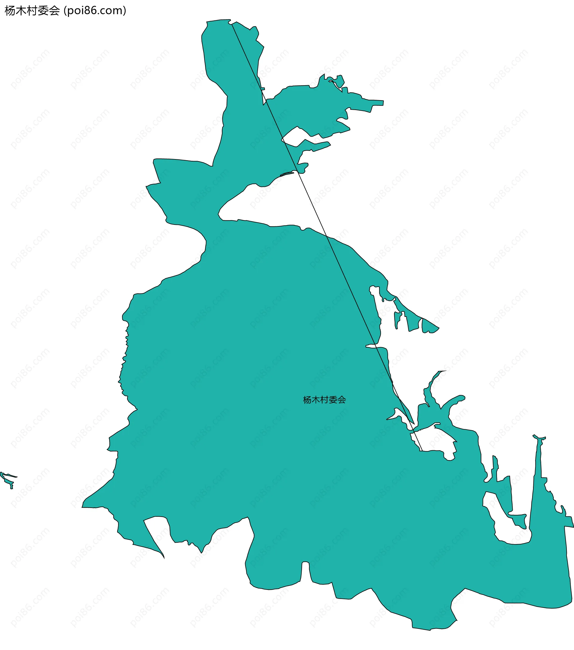 杨木村委会边界地图
