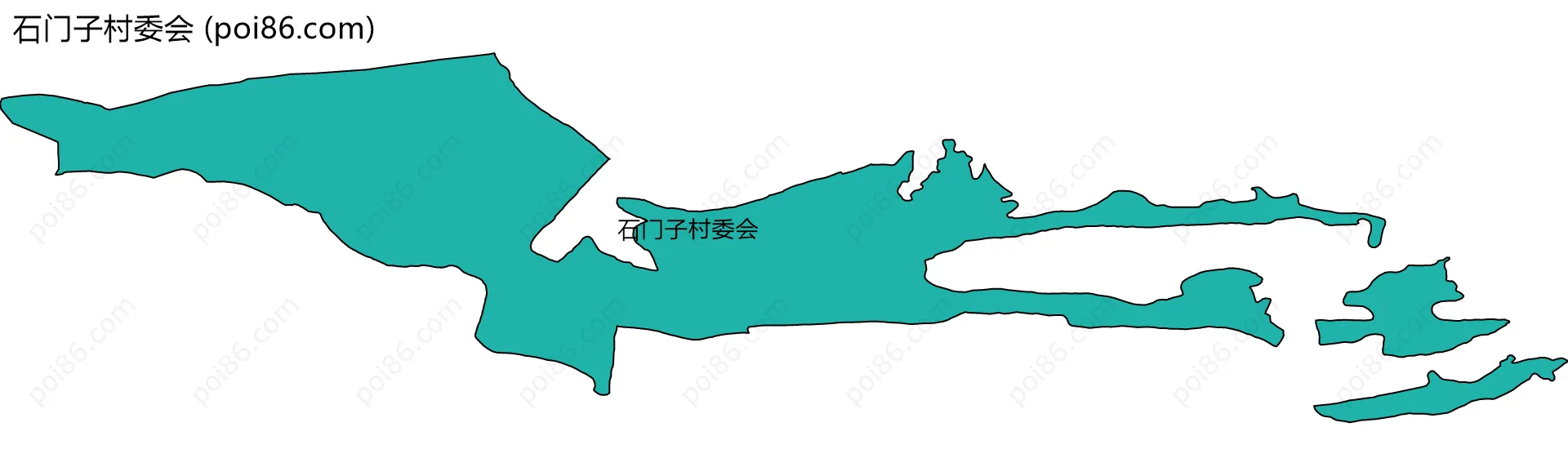 石门子村委会边界地图