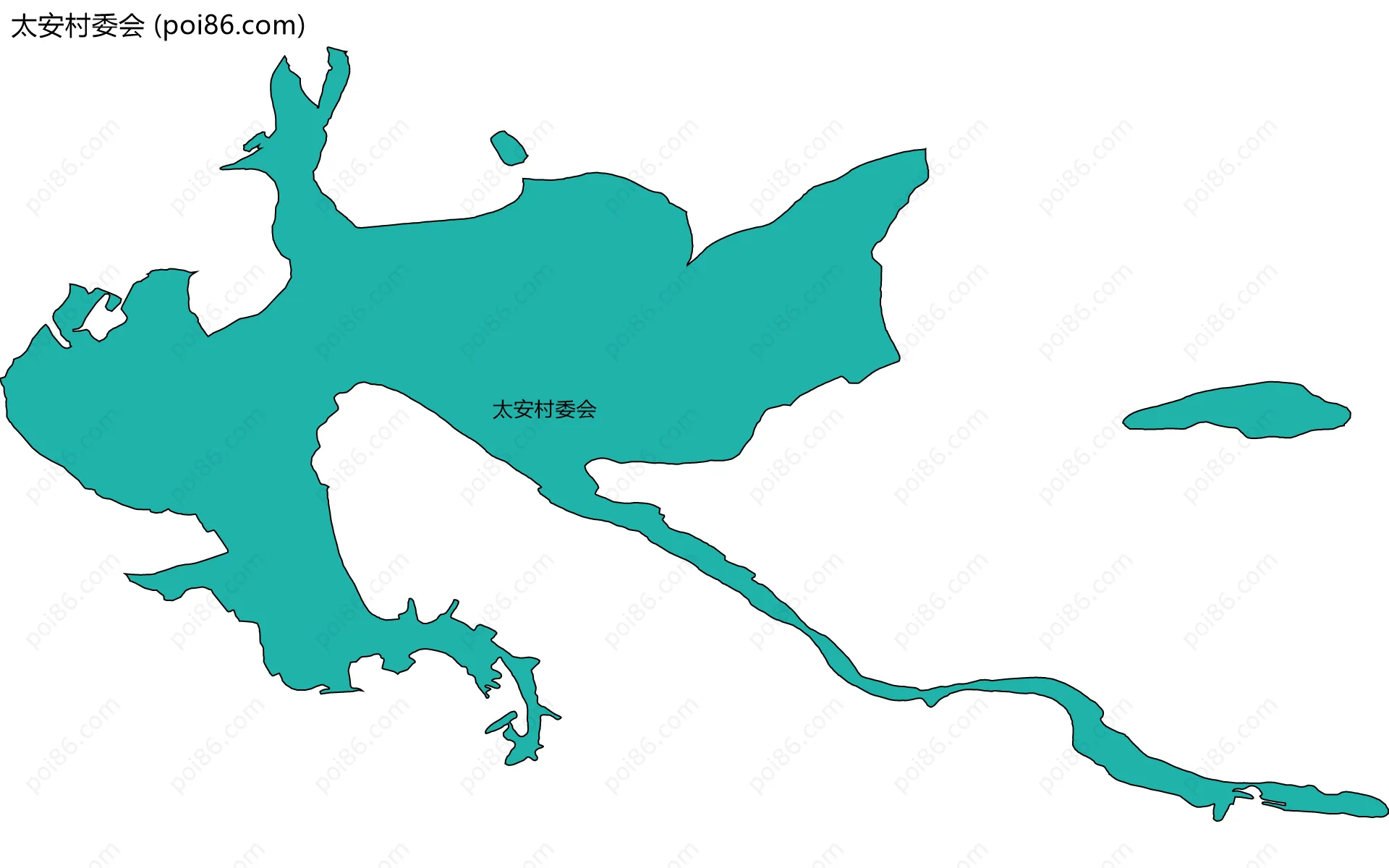 太安村委会边界地图