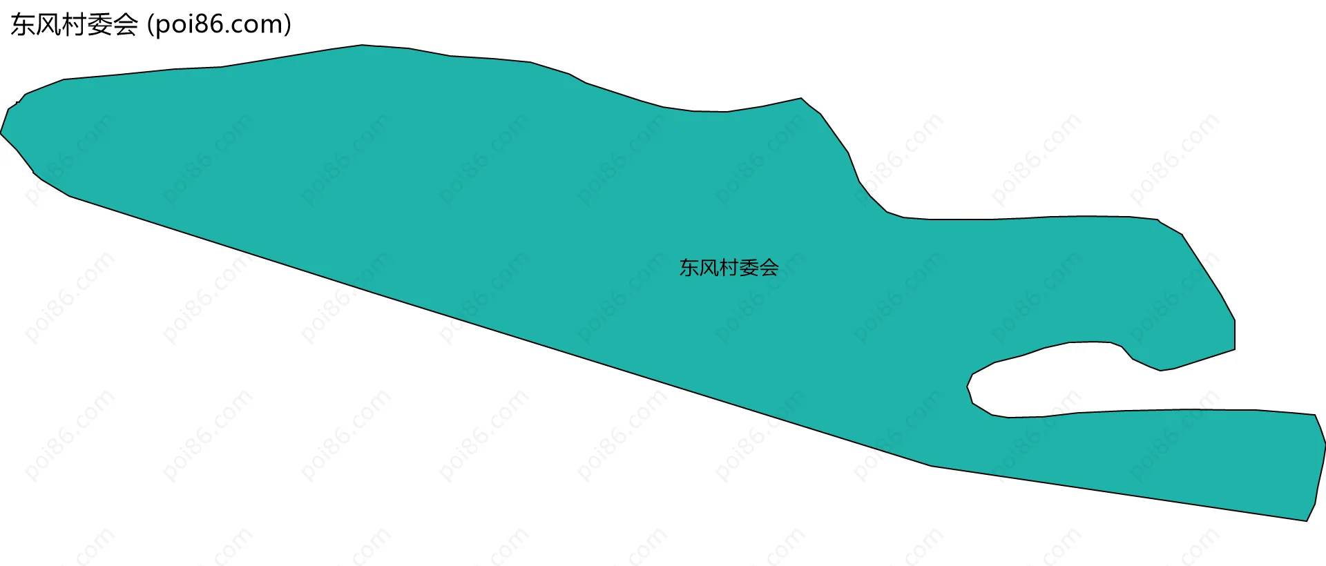 东风村委会边界地图