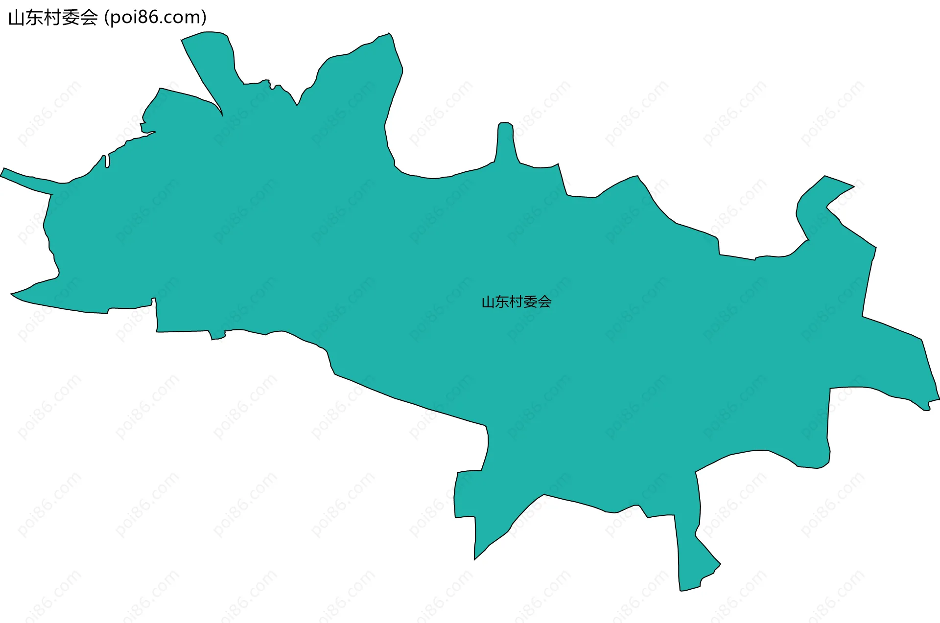 山东村委会边界地图