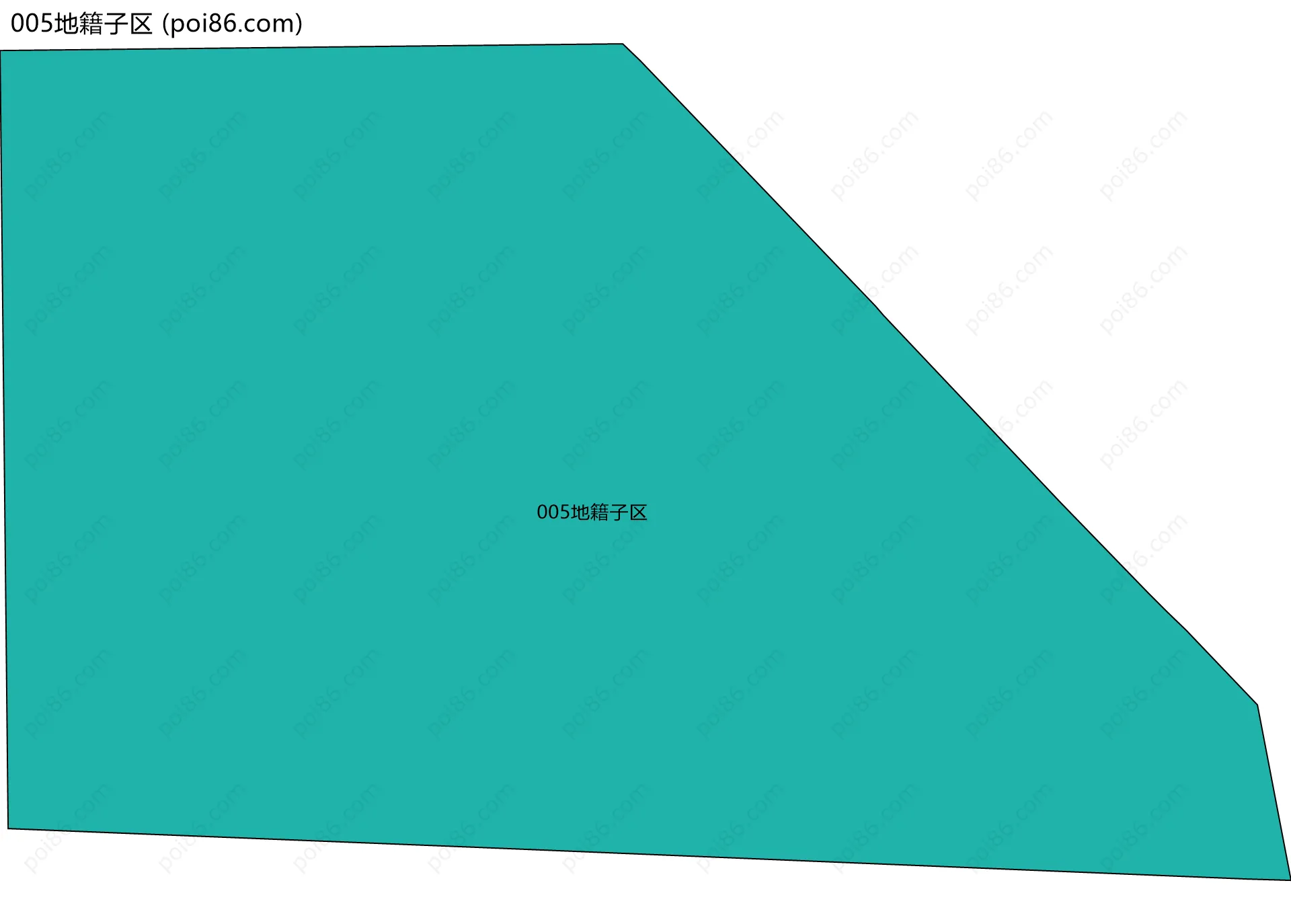005地籍子区边界地图