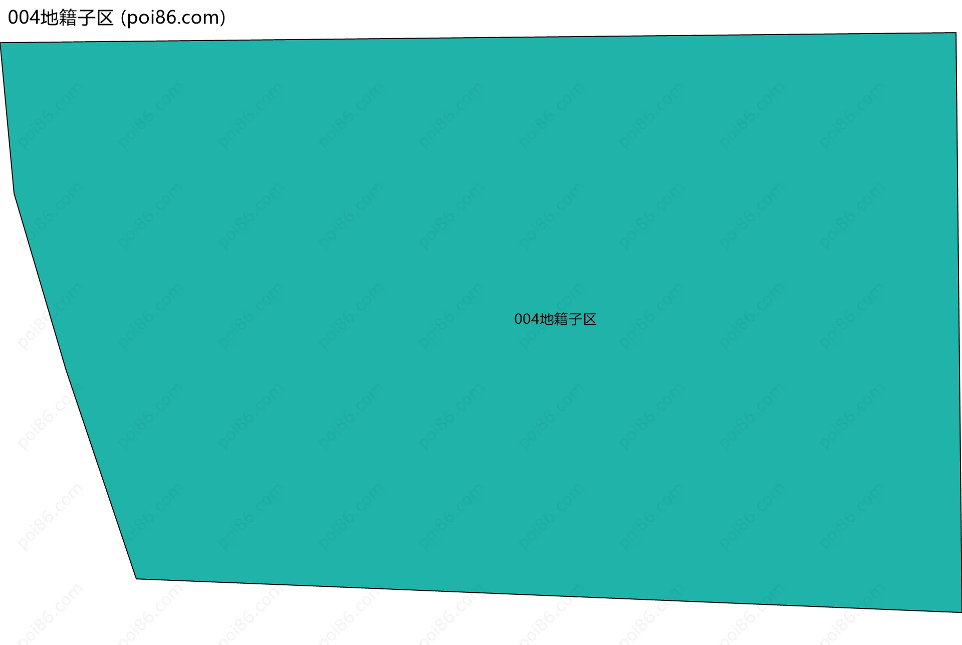 004地籍子区边界地图